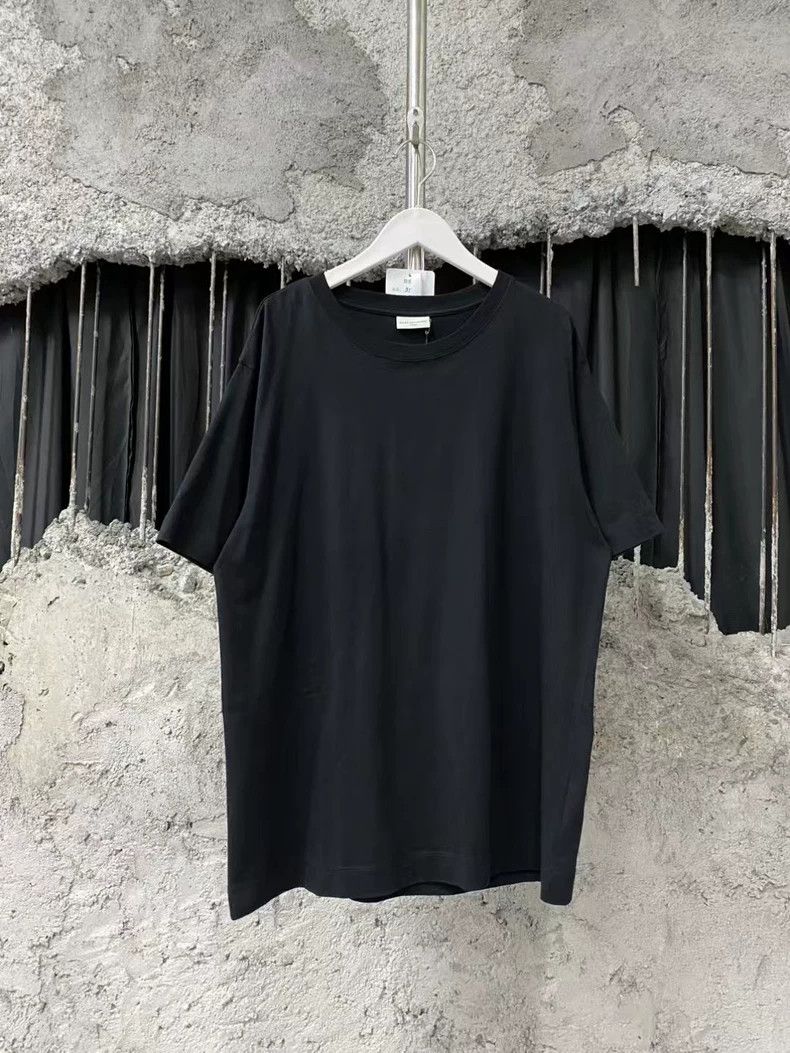 Dries Van Noten dries van noten Pure black basic short-sleeved shirt Size US L / EU 52-54 / 3 - 1 Thumbnail
