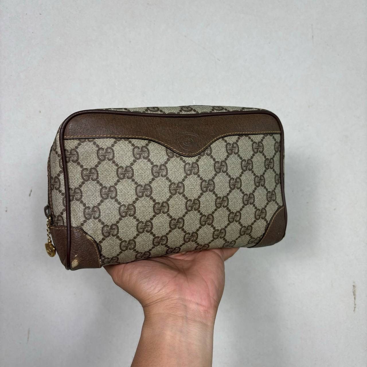 Gucci GUCCI GG PLUS SECOND CLUTCH BAG LEATHER ITALY BEIGE Size ONE SIZE - 2 Thumbnail