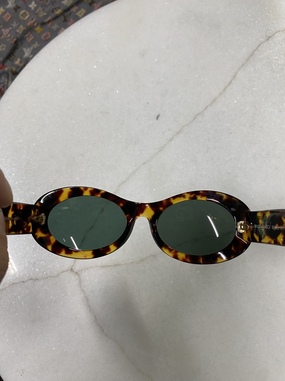 Designer Gucci Round Oval Round Sunglasses Shades Preowned Size ONE SIZE - 5 Thumbnail