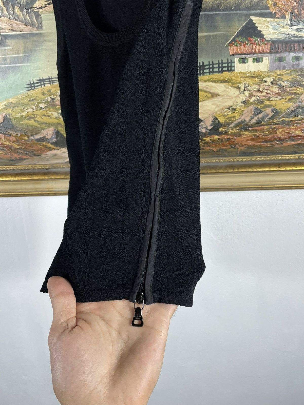 Prada × Vintage Prada Vintage Retro Y2k 00s Nylon Mesh Tank Top Blouse Size M / US 6-8 / IT 42-44 - 6 Thumbnail