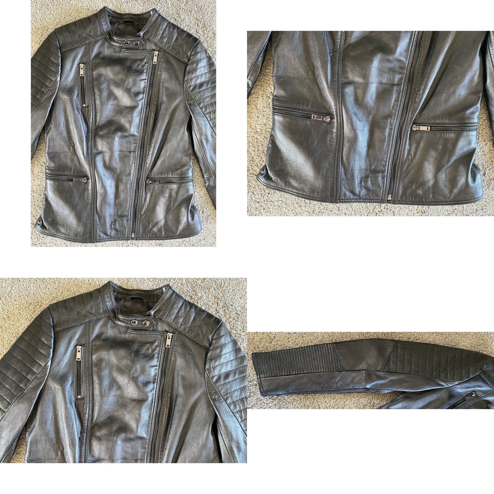 Vintage VINTAGE NWT New Wilsons Leather Jacket Women’s Size S Black MSRP 00 Size S / US 4 / IT 40 - 8 Thumbnail