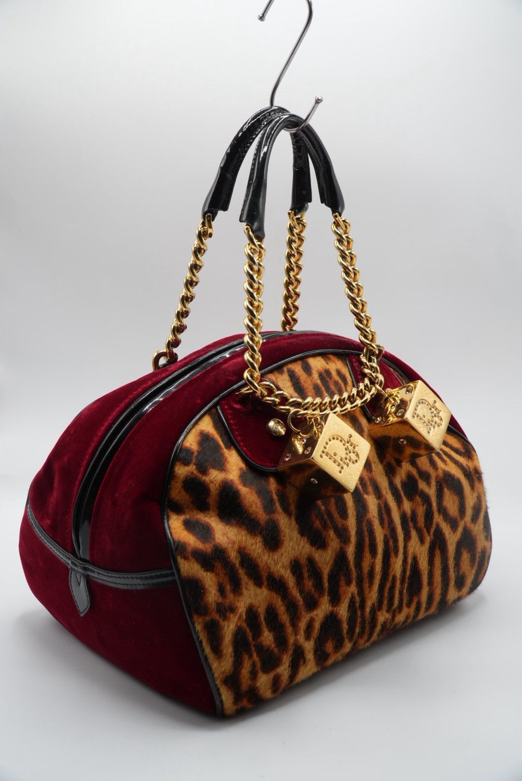 Dior 2000s Dior - John galliano Gambler Leopard Pony Bowler Bag Size ONE SIZE - 5 Thumbnail