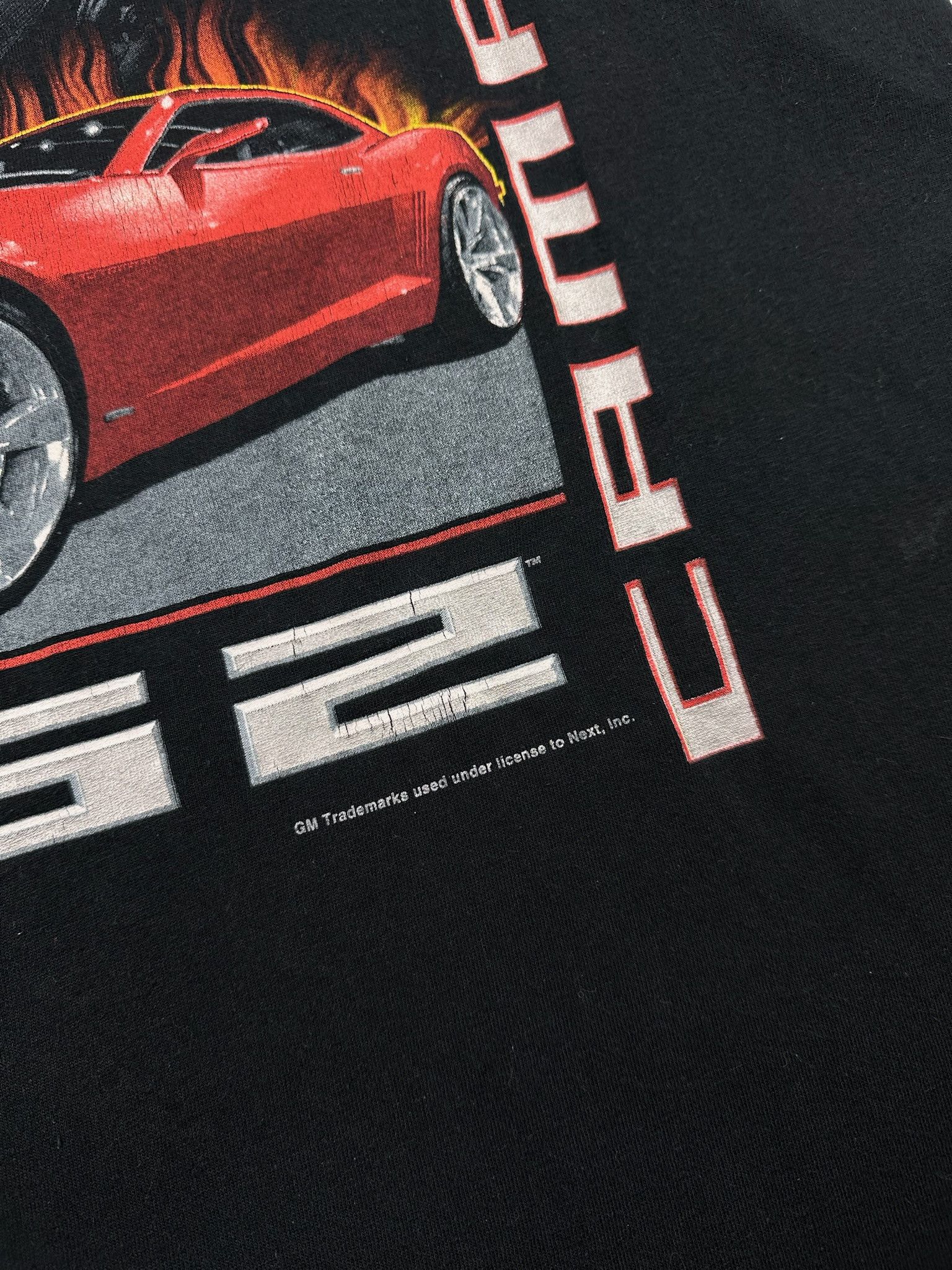 Chevrolet Vintage Y2K Chevrolet Camaro Flame T Shirt Faded Black Size US L / EU 52-54 / 3 - 4 Thumbnail