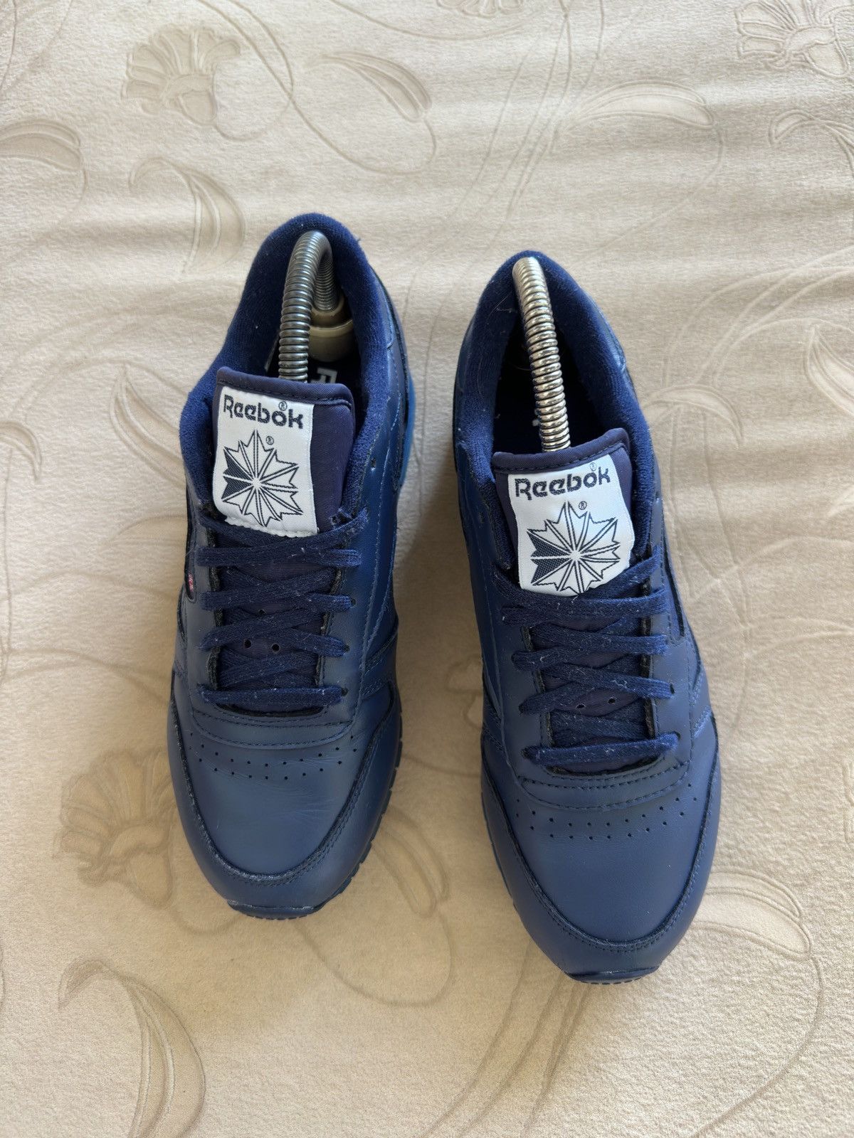Reebok Reebok Classic Blue Leather Sneakers Size US 5.5 / IT 35.5 - 5 Thumbnail