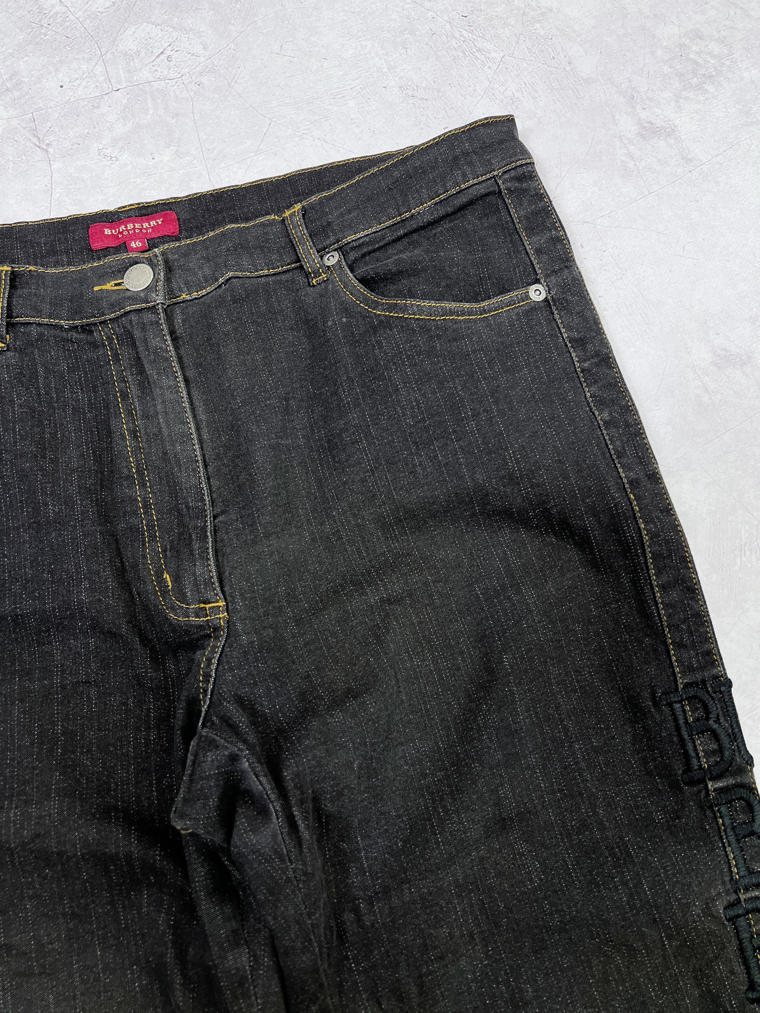 Burberry × Vintage Burberry London Flared Jeans Denim Pants Size 32" / US 10 / IT 46 - 4 Thumbnail