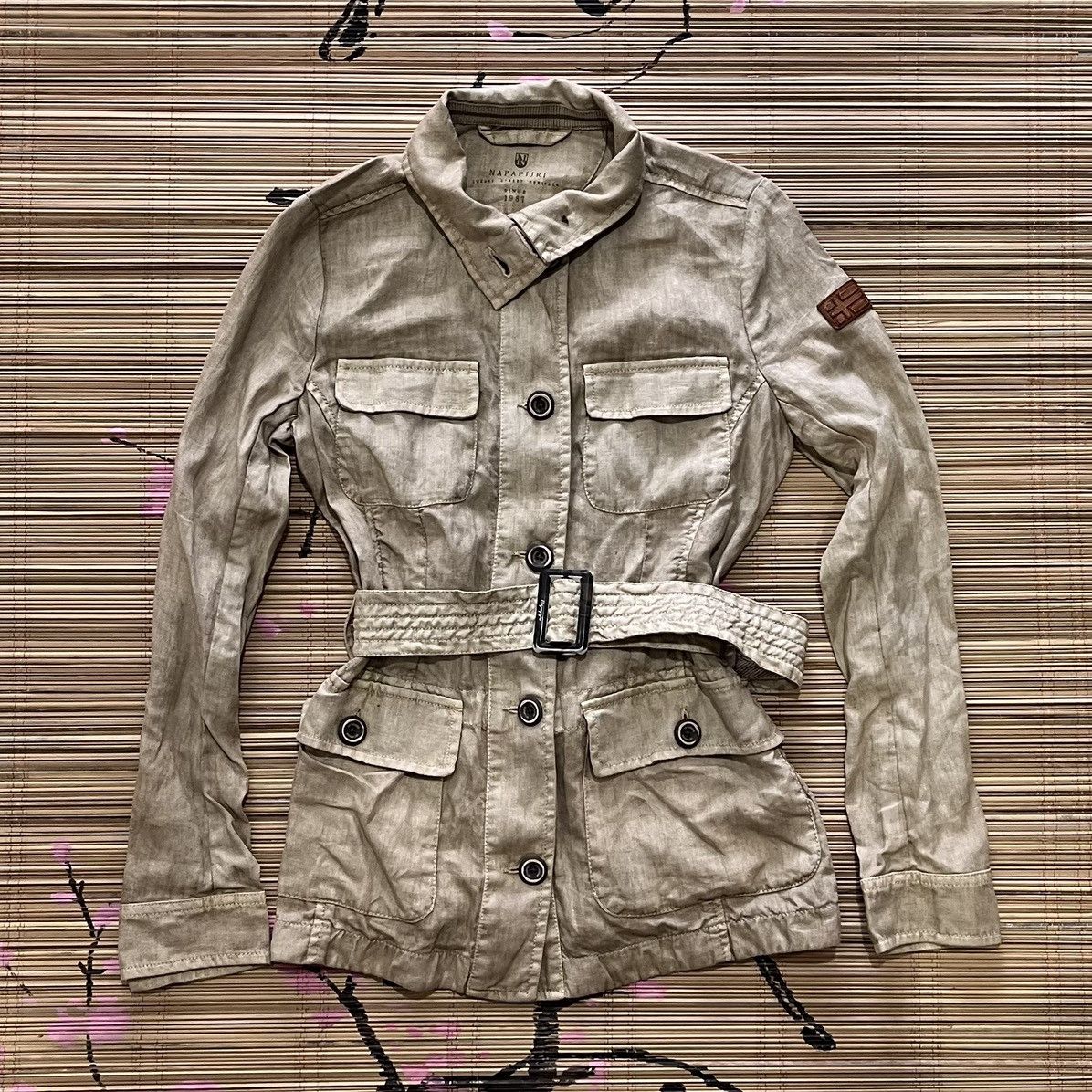 Napapijri NAPAJIRI LINEN PARKA WOMENS JACKET Size XS / US 0-2 / IT 36-38 - 1 Thumbnail