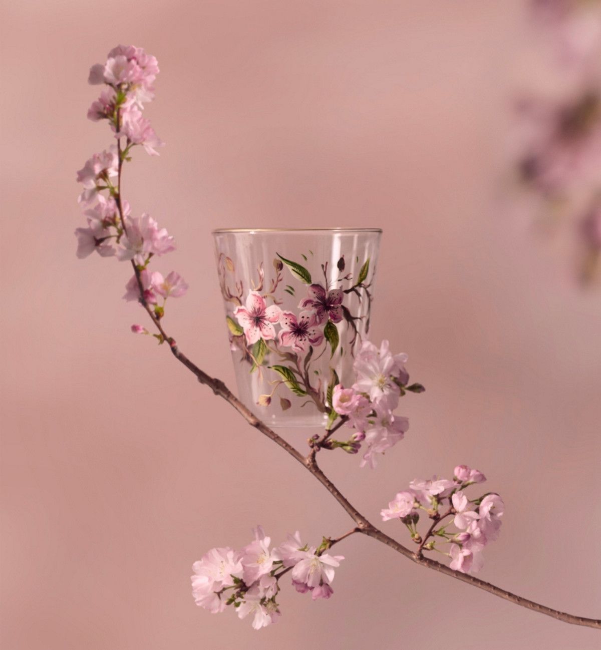 Dior o1bcso1str0226 Size:OS/Hand-Painted Water Glass in Pink Size ONE SIZE - 4 Thumbnail
