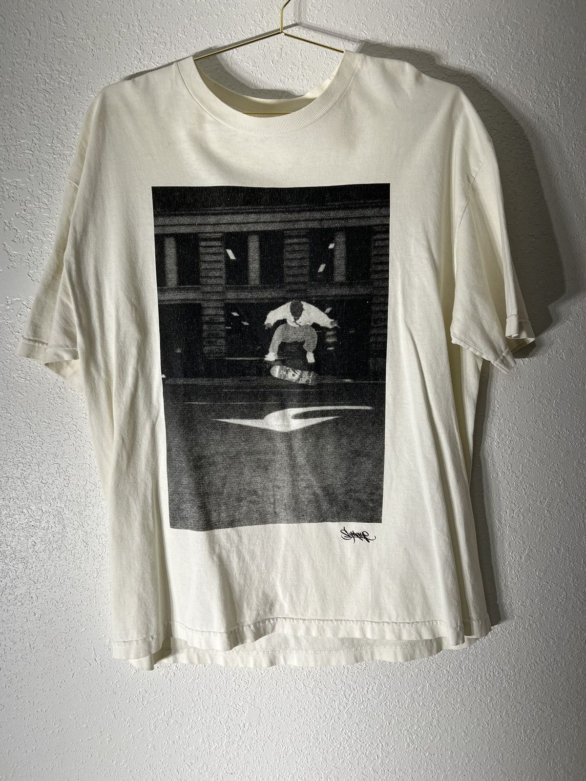 image of Archival Clothing x Supreme 2006 Harold Hunter / Ari Marcopoulos T-Shirt Grizzail in White (Size XL