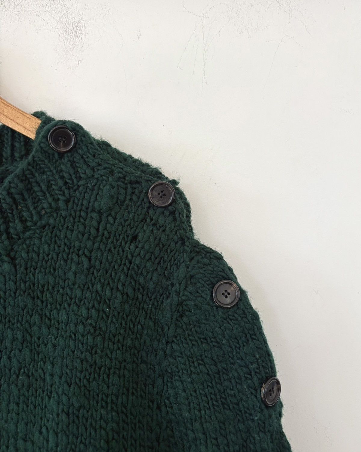 Ann Demeulemeester 18aw unisex wool sweater with button up shoulders Size US S / EU 44-46 / 1 - 4 Thumbnail