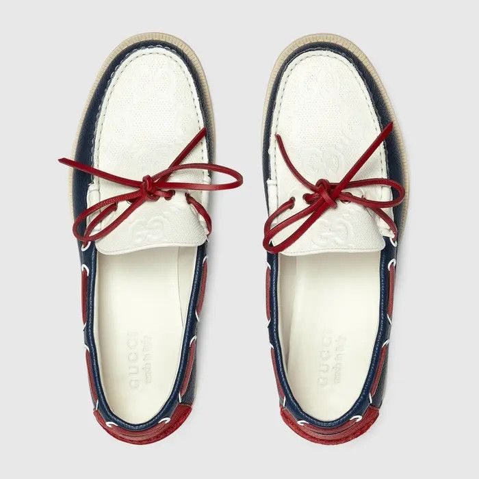 Gucci o1s1wg110225 Boat Shoes in Multicolor Size US 12.5 / EU 45-46 - 5 Thumbnail