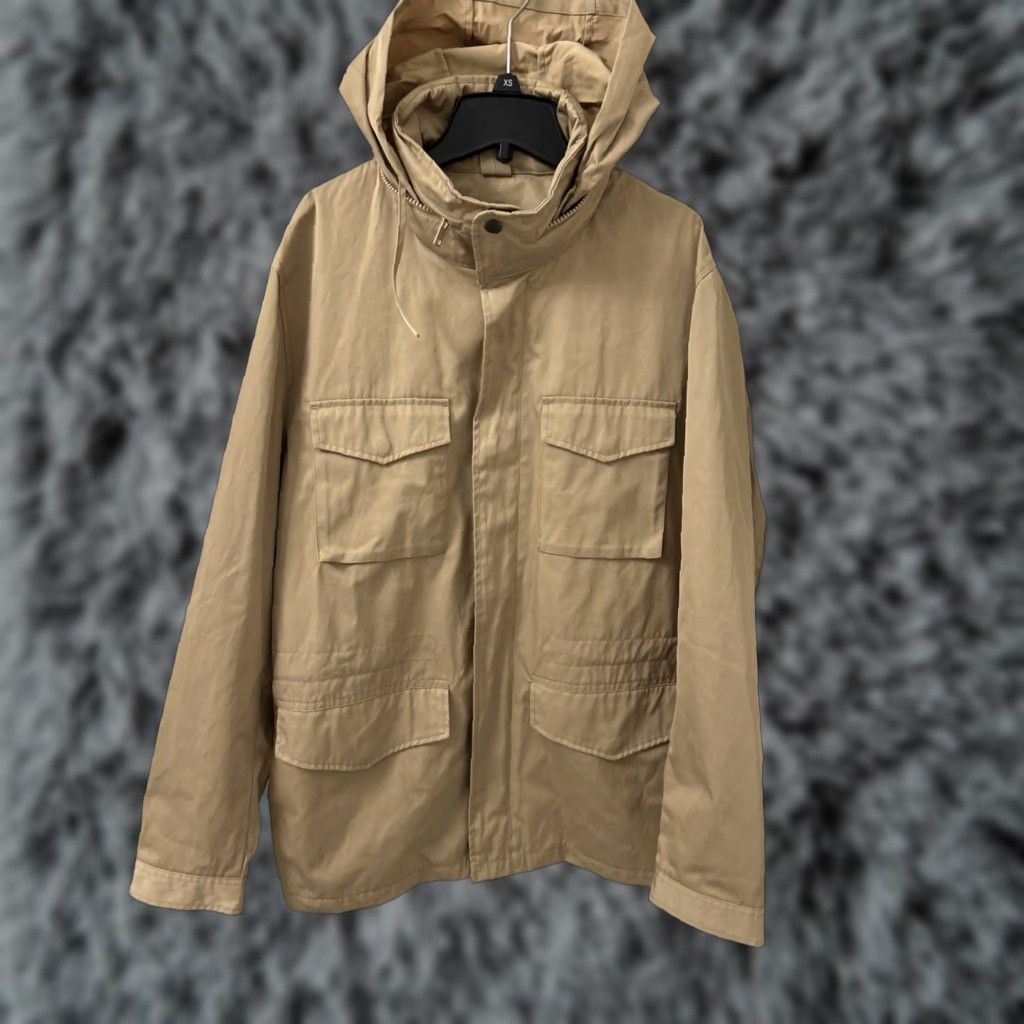 Express Express Jacket Mens L Brown Water Resistant Hooded Full Zip Coat L/S Military Jacket Regular Fit Casual Workwear Outdoors Mens L Brown Female? Mens Size US L / EU 52-54 / 3 - 1 Thumbnail