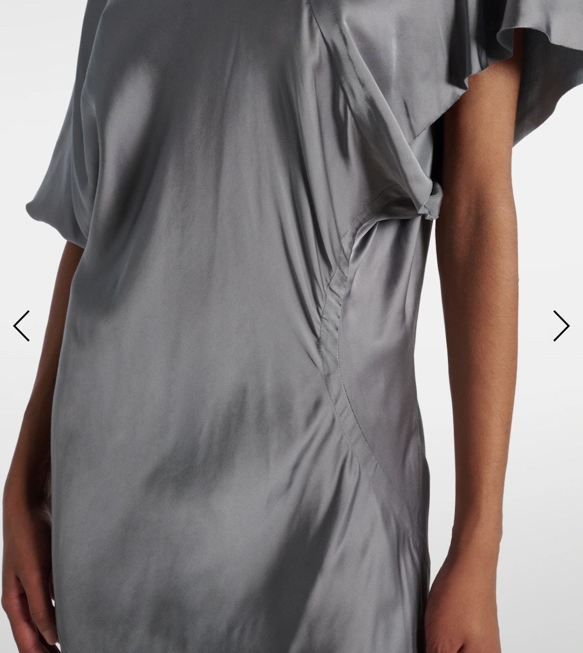 Rick Owens Rick Owens - Silver Gray Concordians Seb Midi Dress Size M / US 6-8 / IT 42-44 - 5 Thumbnail
