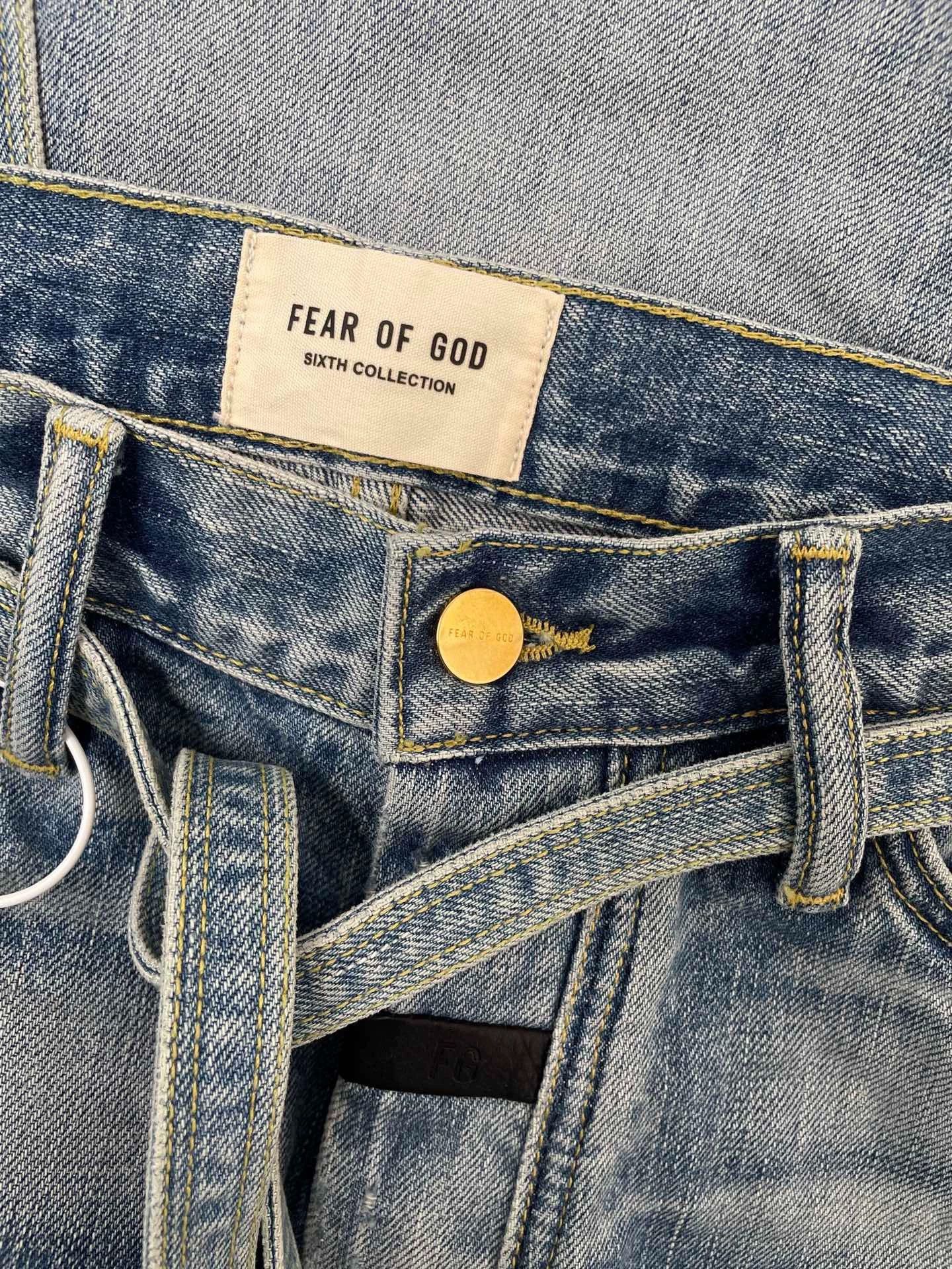 Fear of God Fear of God 6th Season Light Blue Ribbon Jeans 31 Size US 31 - 3 Thumbnail