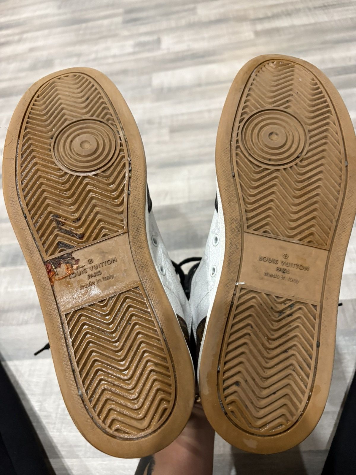 Louis Vuitton Louis Vuitton Rivoli High Black/White/Brown 'Tri-Color' Size US 9 / EU 42 - 6 Thumbnail