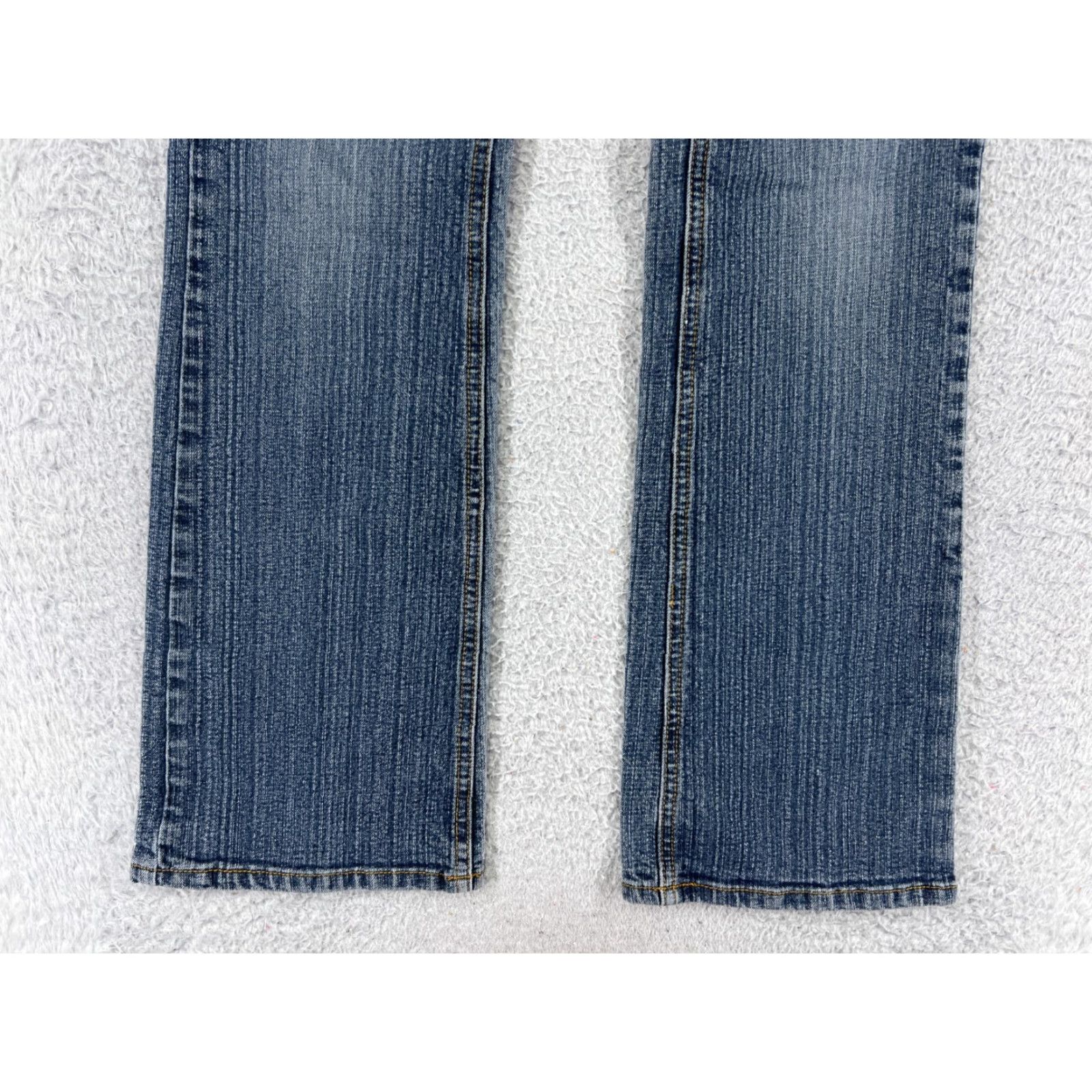 Vintage American Rag Cie Jeans Women 5 Blue Denim Bootcut Cotton Blend Low Rise 26x30 Western Womens Size 27" / US 4 / IT 40 - 5 Thumbnail