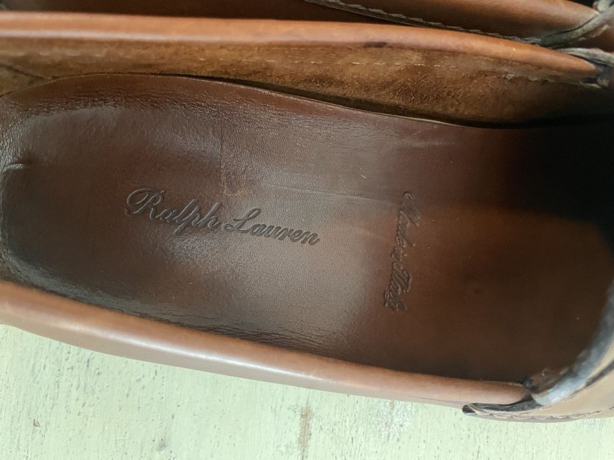 Ralph Lauren Purple Label Leather Penny Vamp Drivers Size US 11.5 / EU 44-45 - 6 Thumbnail