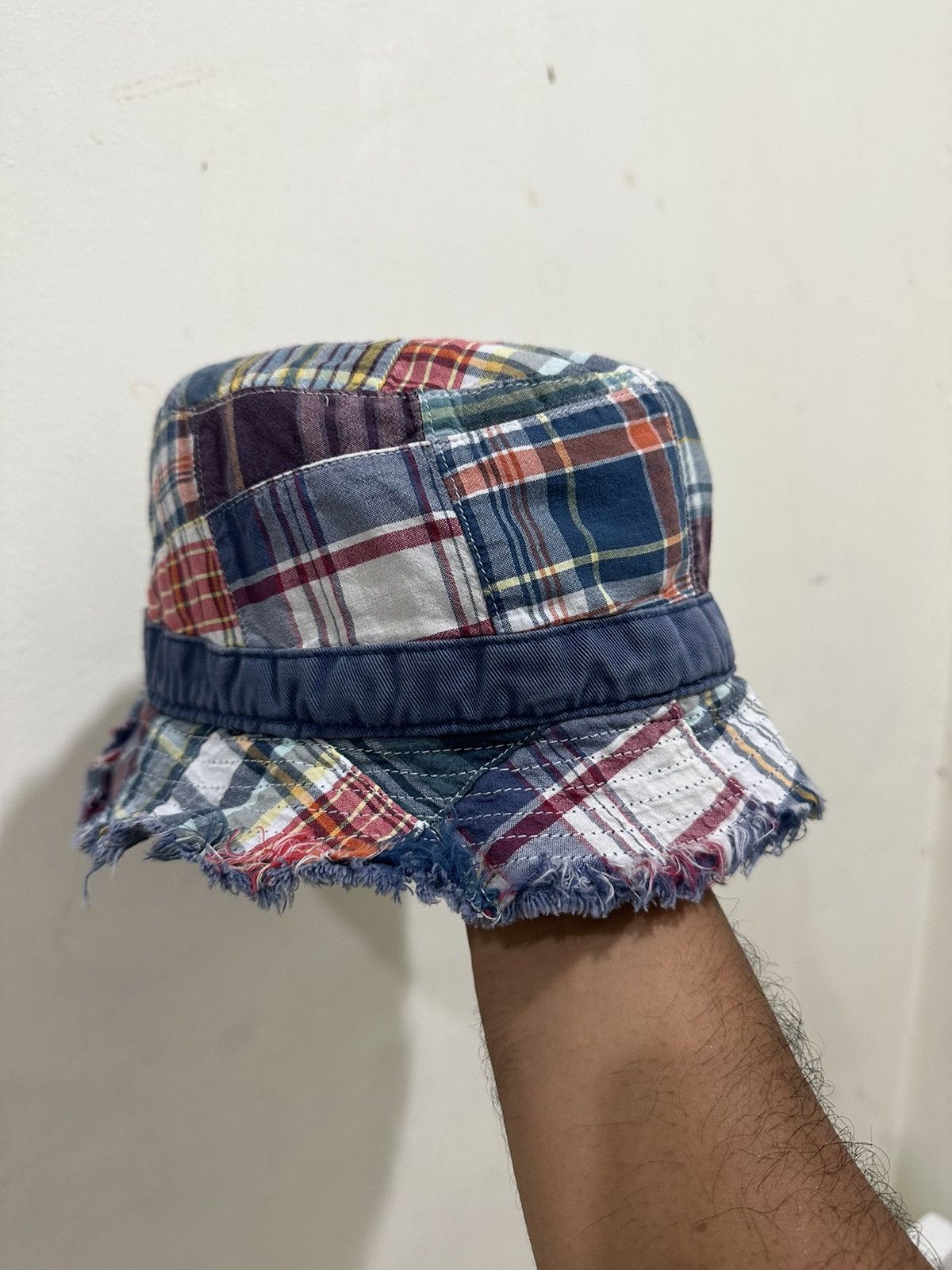 Japanese Brand J.Crew Patchwork Japan Bucket Hat Size ONE SIZE - 3 Thumbnail