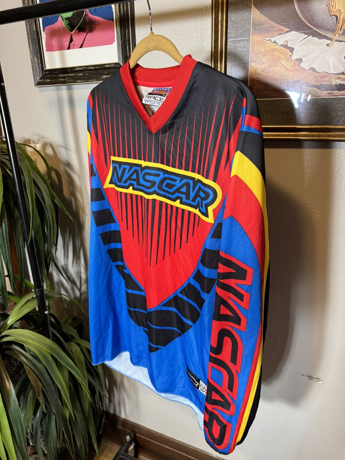 NASCAR × Vintage Vintage NASCAR MotoCross Racing Jersey Size US L / EU 52-54 / 3 - 3 Thumbnail