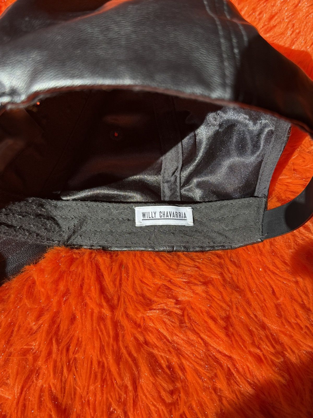 Willy Chavarria Willy Chavarria SS23 „WILLY” leather cap Size ONE SIZE - 5 Thumbnail