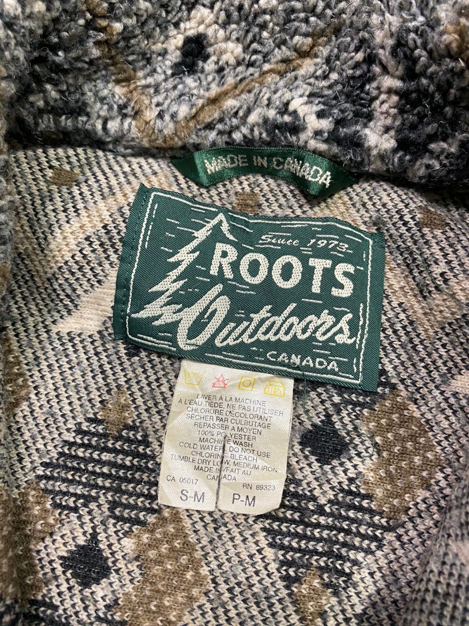 Roots Roots Deep Pile Fleece Geometrical Outdoor Jacket Size US M / EU 48-50 / 2 - 5 Thumbnail