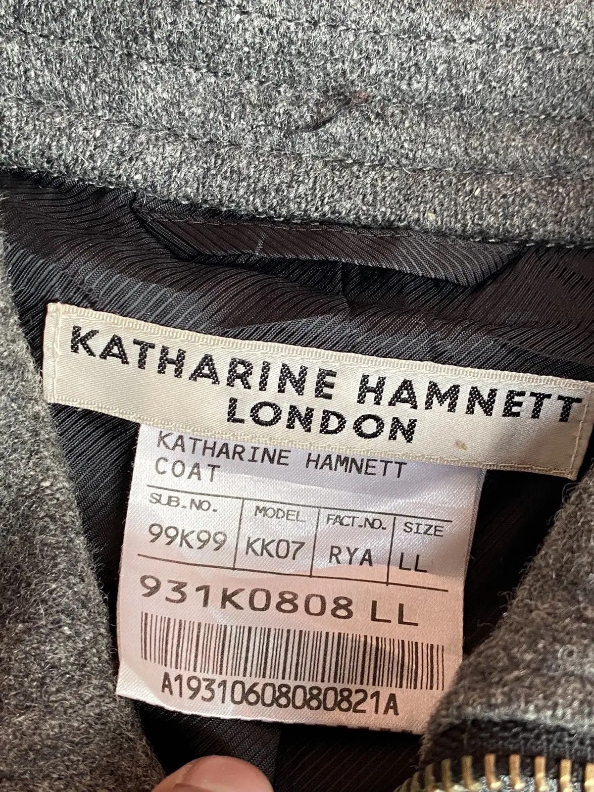 Katharine Hamnett London Katharine Hamnett London Wool Jacket Size L / US 10 / IT 46 - 14 Thumbnail