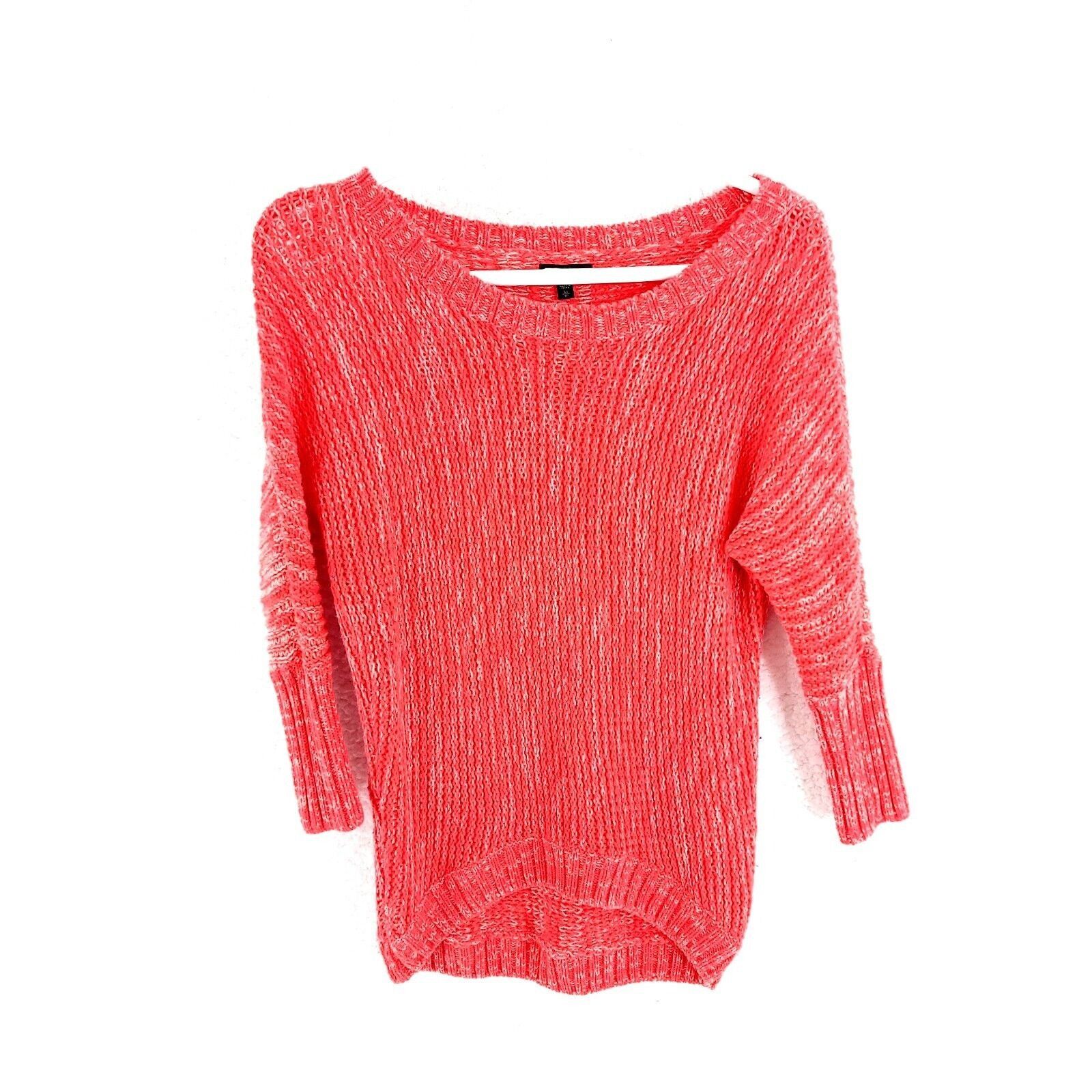 Express Express Pink Cable Knit Sweater XS Wool Acrylic Round Neck P Size XS / US 0-2 / IT 36-38 - 1 Thumbnail