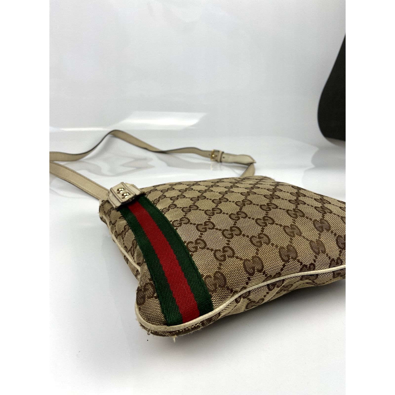Gucci Gucci Brown GG Canvas Jolicoeur Crossbody Bag Size ONE SIZE - 6 Thumbnail