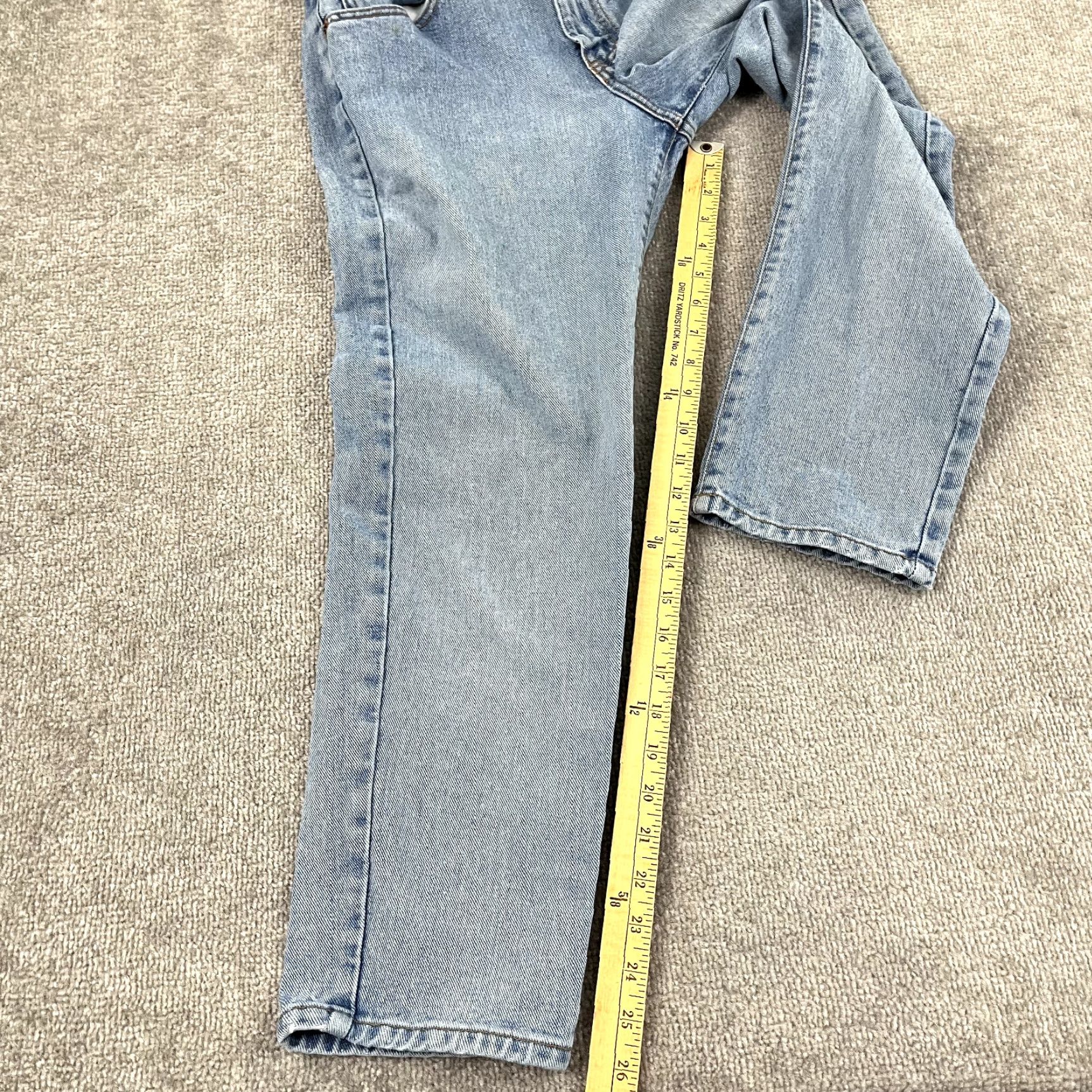 Calvin Klein VINTAGE CALVIN KLEIN Jeans Womens 26x26 Light Blue Denim Slim Straight 8 100% Cotton Blue Womens Jeans Size 30" / US 8 / IT 44 - 6 Thumbnail