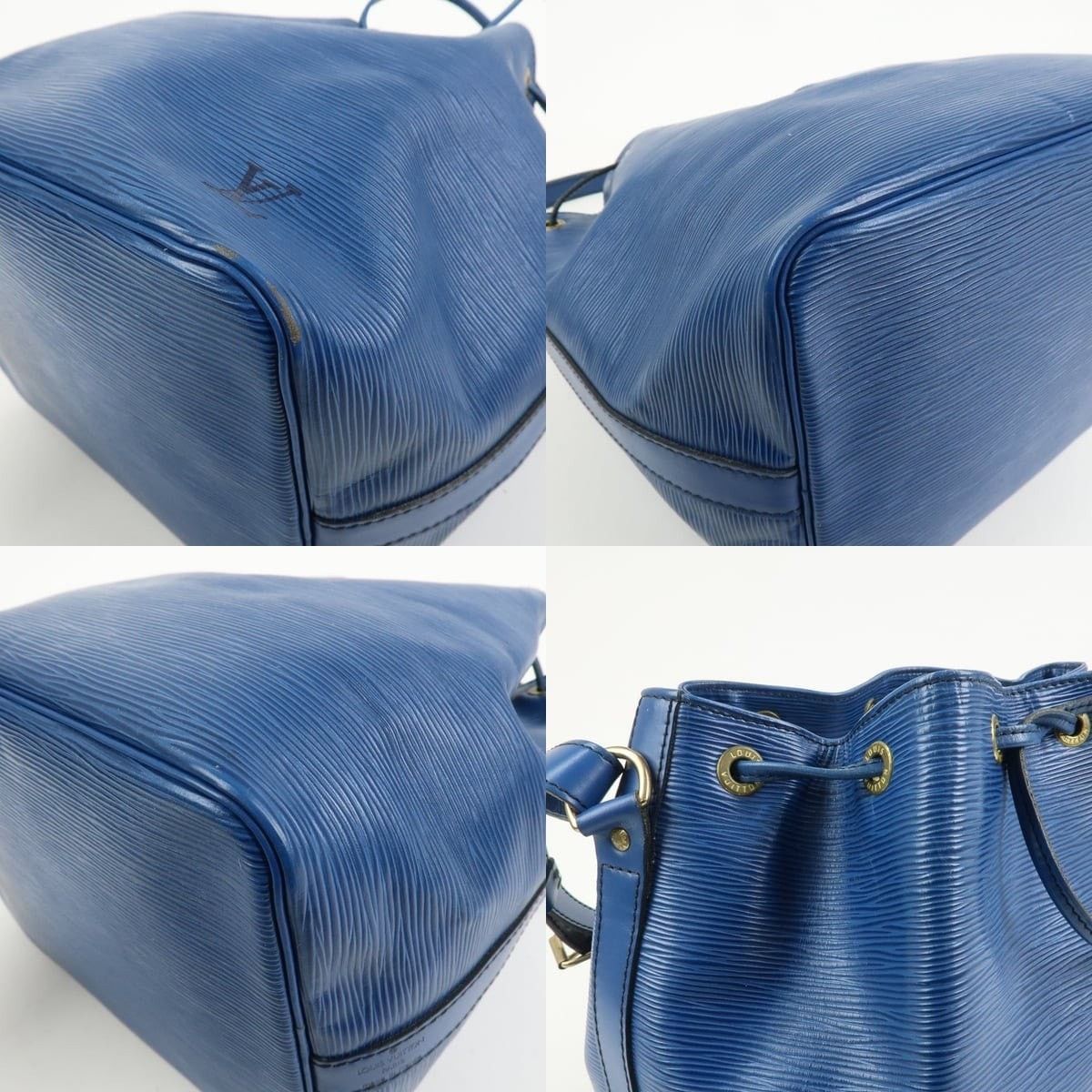Louis Vuitton Louis Vuitton Epi Petit Noe Shoulder Bag Leather Bucket Blue Size ONE SIZE - 5 Thumbnail
