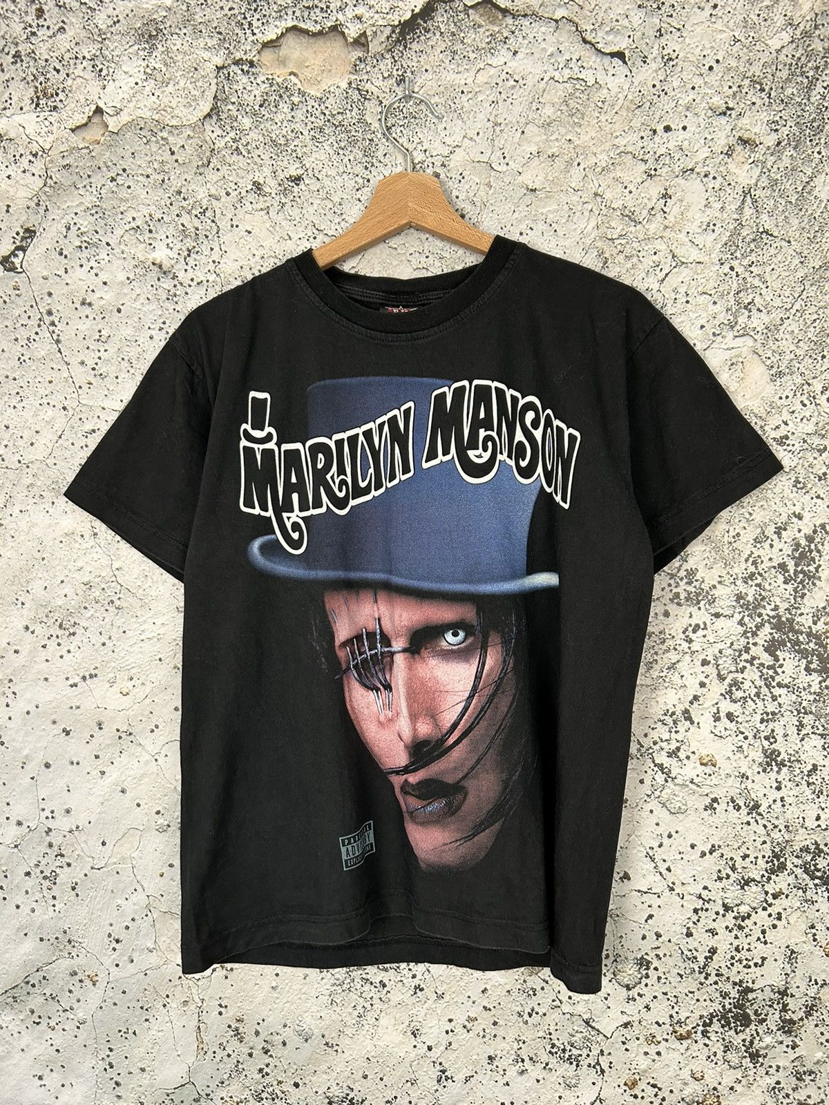アイドル Supreme Playboi Carti Tee \"Black\" archive Marilyn Manson t-shirt y2k black