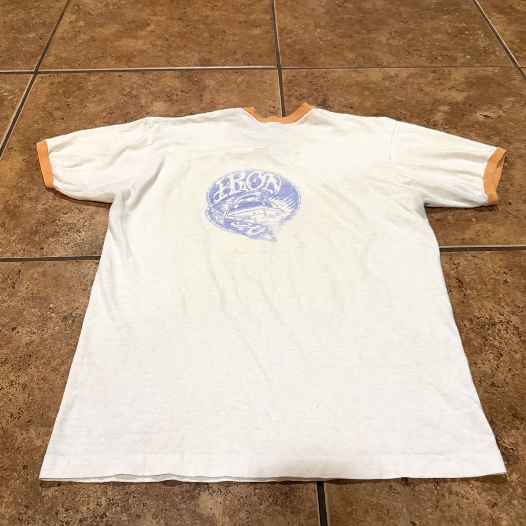 Aerosmith VINTAGE Aerosmith T-Shirt Ringer M USA Made Band Tee Shirt Mens 1970s White Rare Size US M / EU 48-50 / 2 - 3 Thumbnail