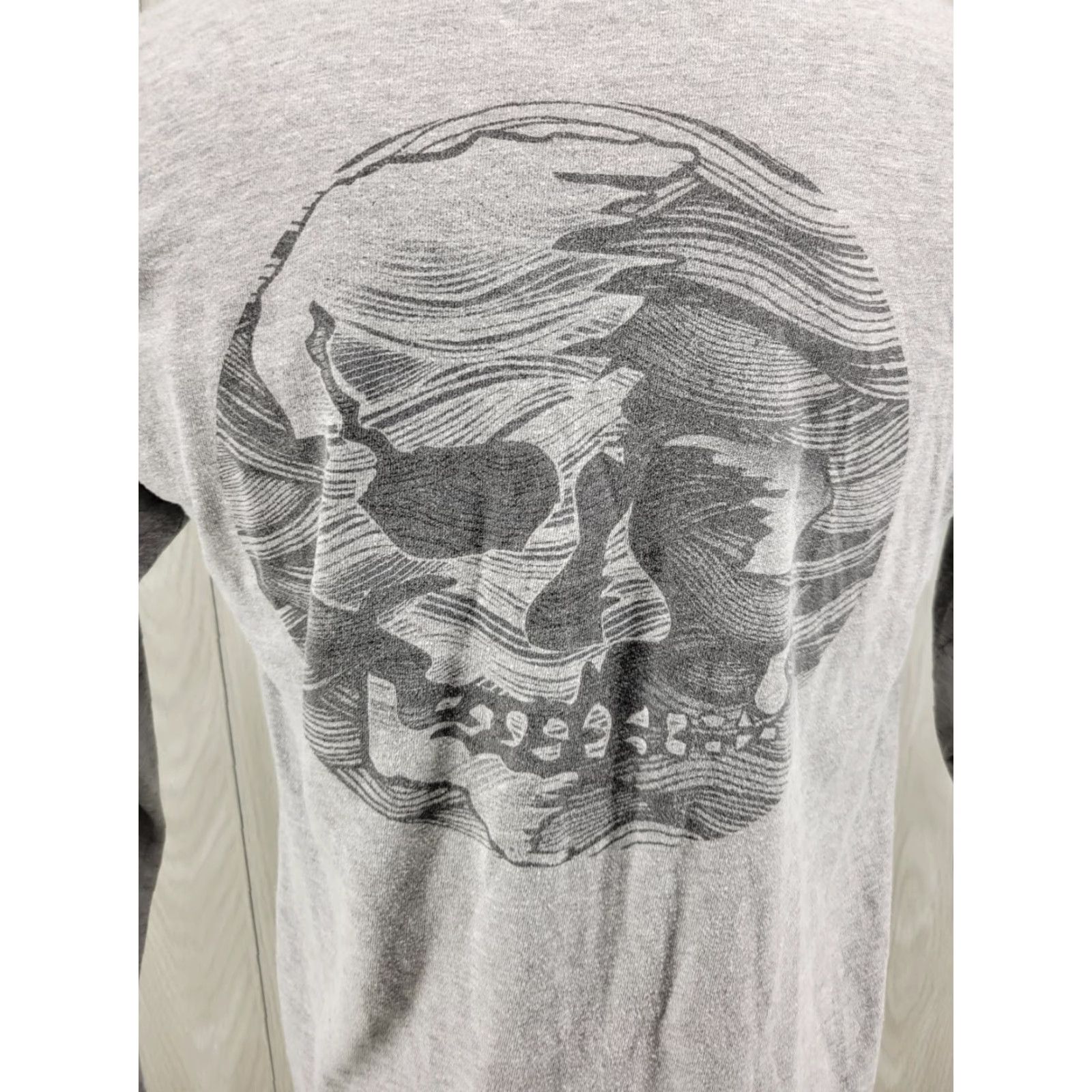 Vintage Salt Life Live Salty Adult Mens Medium Gray Skull Long Sleeve T Shirt Size US M / EU 48-50 / 2 - 7 Thumbnail