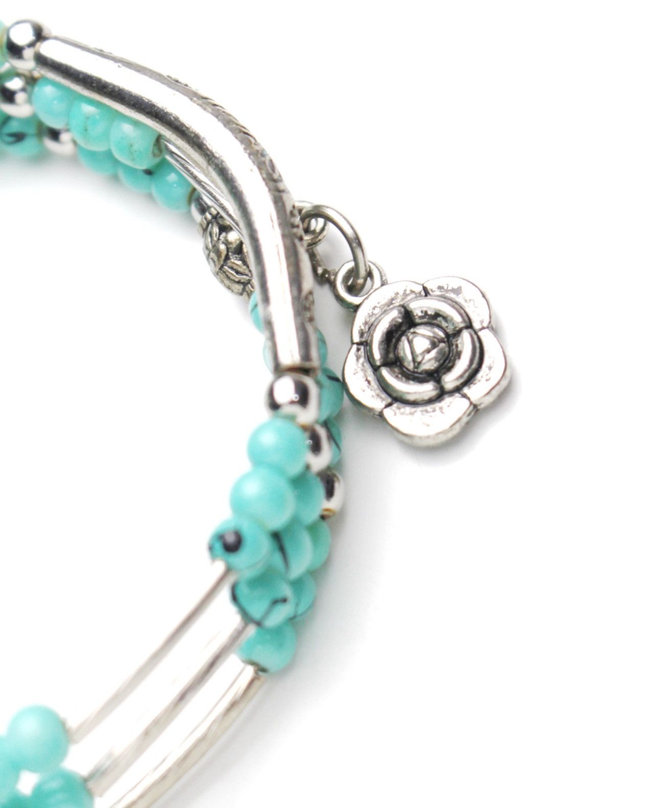 Vintage 2000S JAPANESE MADE GARDEN SOUL FEATHER TURQUOISE BRACELET Size ONE SIZE - 6 Thumbnail