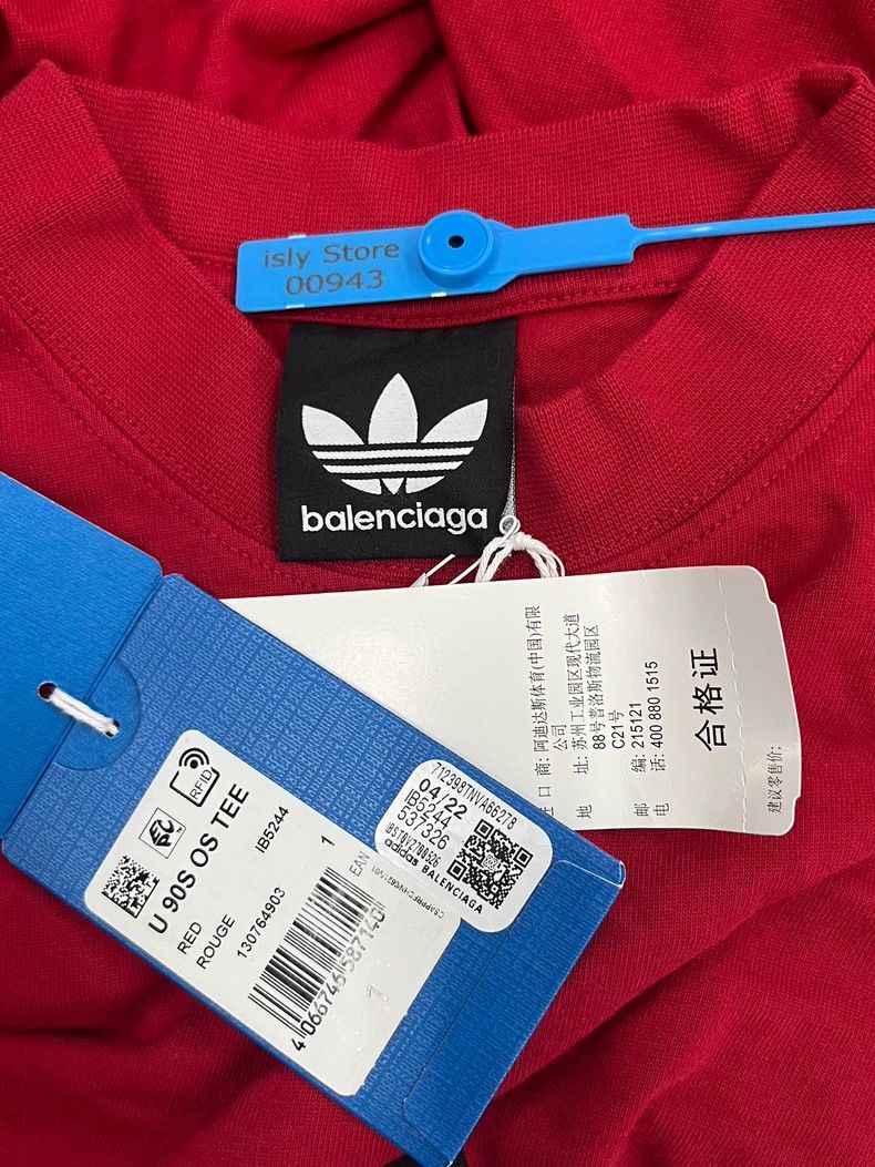 Balenciaga Balenciaga Logo Printed Vintage Jersey Loose Solid Short S Size US S / EU 44-46 / 1 - 4 Thumbnail