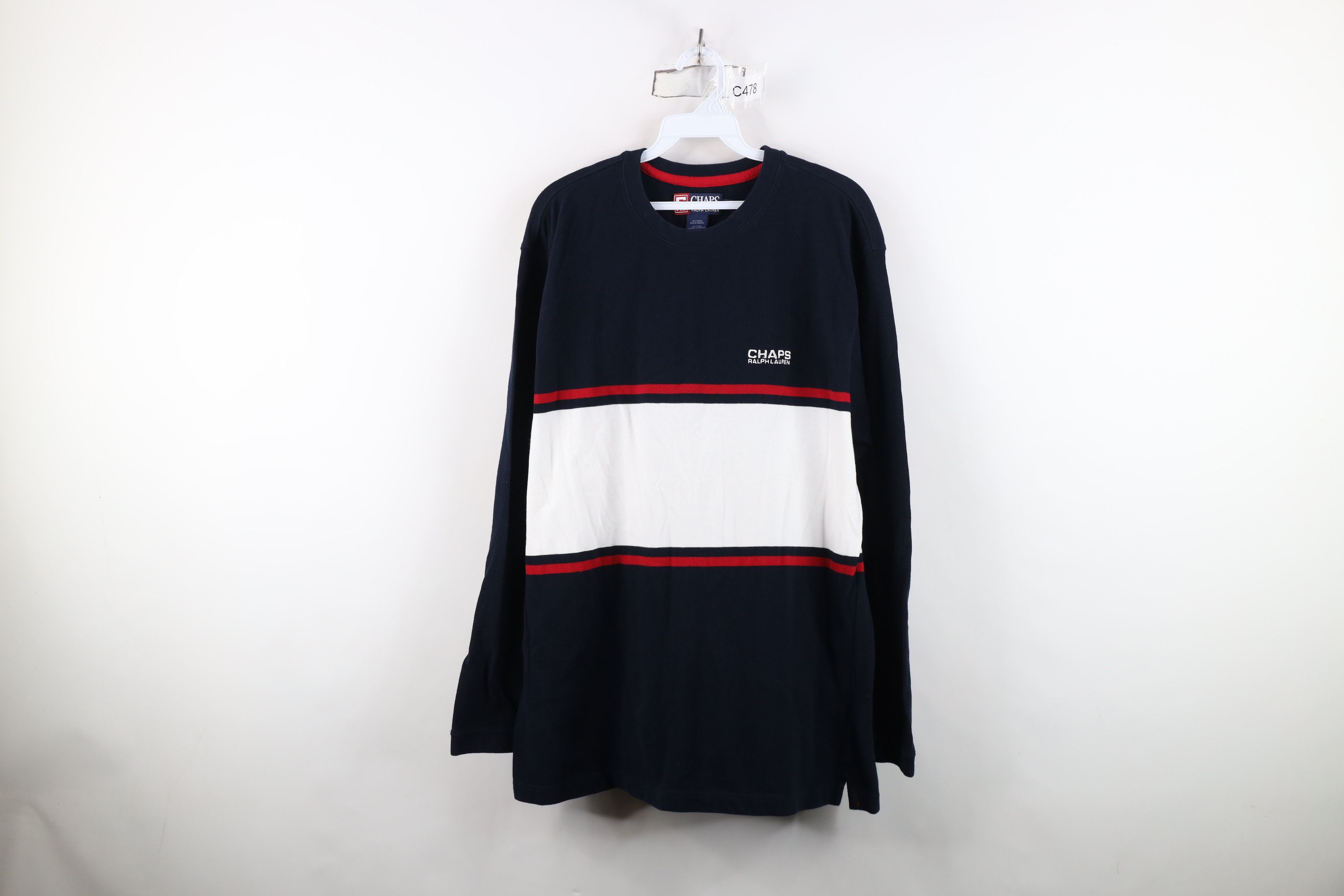 Ralph Lauren Vintage 90s Chaps Ralph Lauren Knit Long Sleeve T-Shirt Size US L / EU 52-54 / 3 - 1 Thumbnail