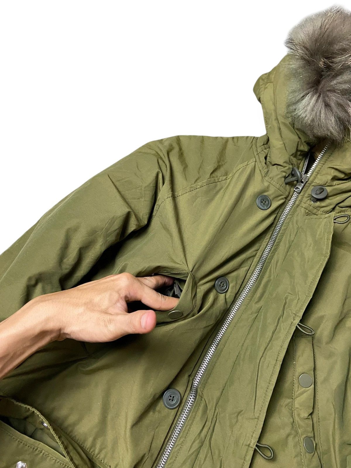 Gap × Vintage Gap x Outdoor Edition Mink Fur Hooded Down Jacket (120) Size US XS / EU 42 / 0 - 5 Thumbnail