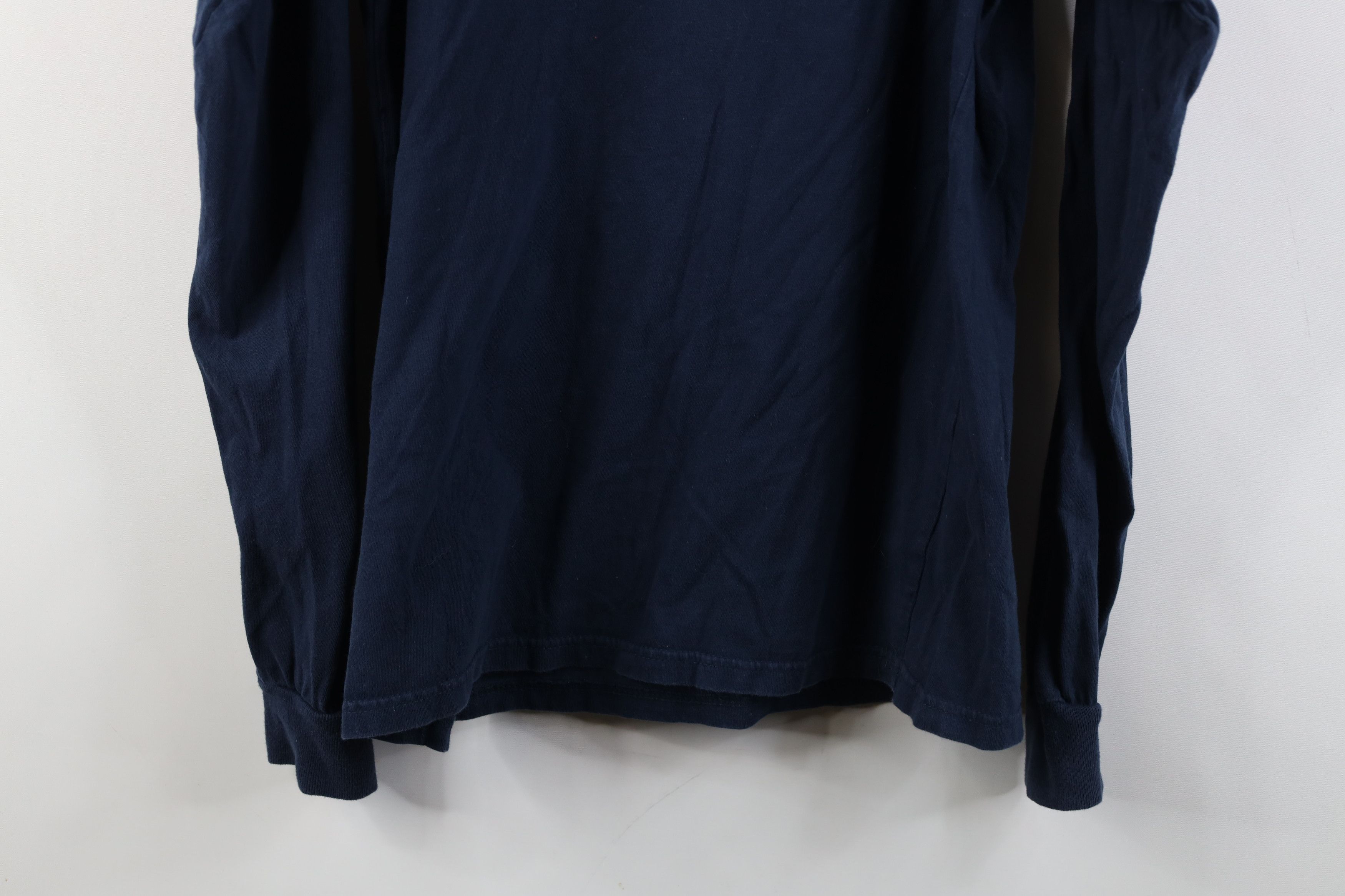 Vintage Vintage 90s University of Michigan Long Sleeve T-Shirt Blue Size US S / EU 44-46 / 1 - 14 Thumbnail