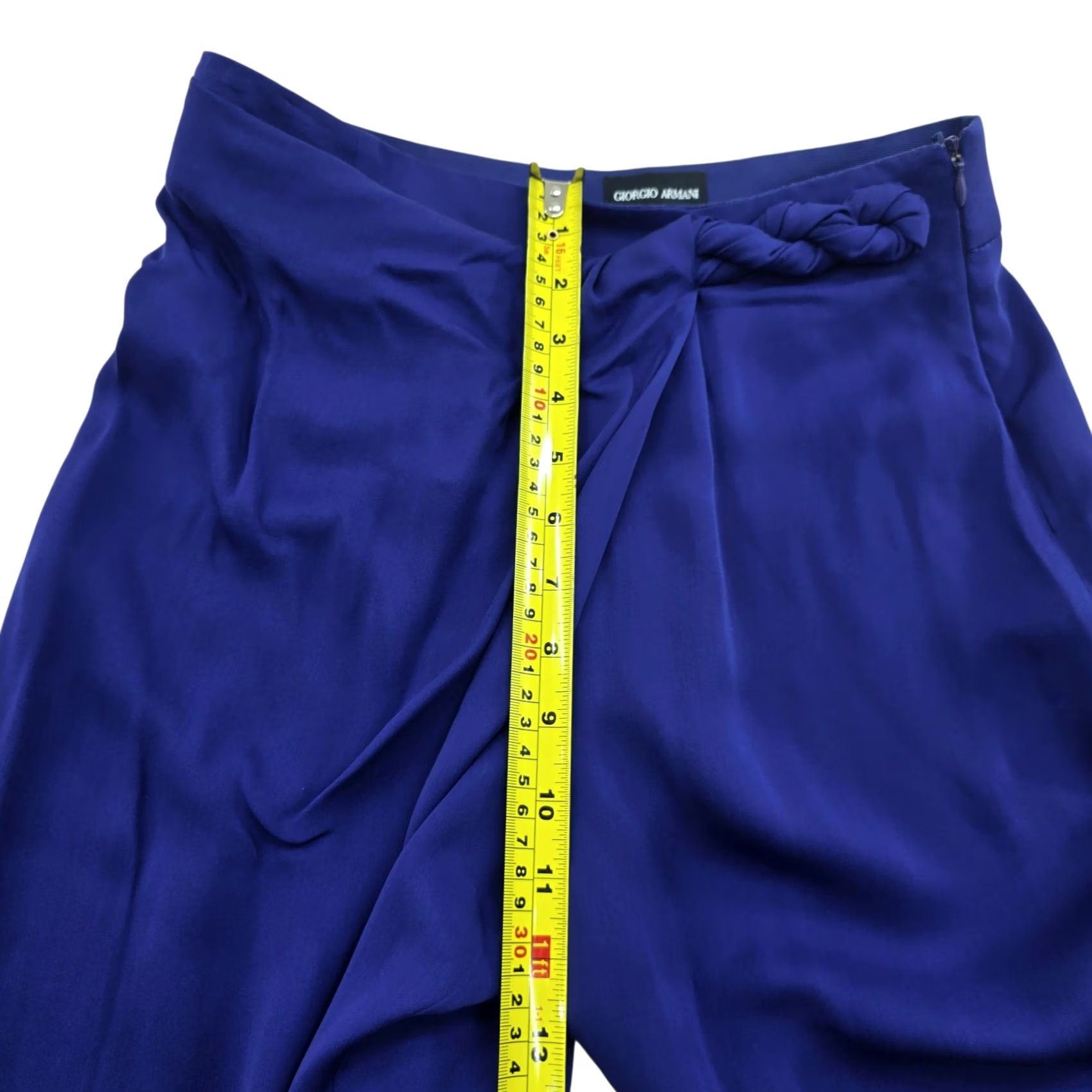 Giorgio Armani Giorgio Armani Women's Navy Wide Leg Silk Trousers 38 BNWT XS? Size ONE SIZE - 6 Thumbnail