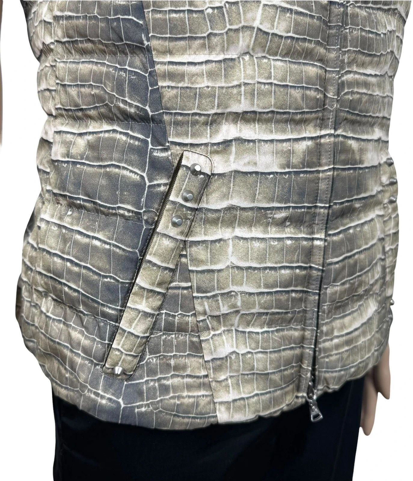 Bogner Bogner Down Vest Animal Print Womens Gilet Size S / US 4 / IT 40 - 4 Thumbnail