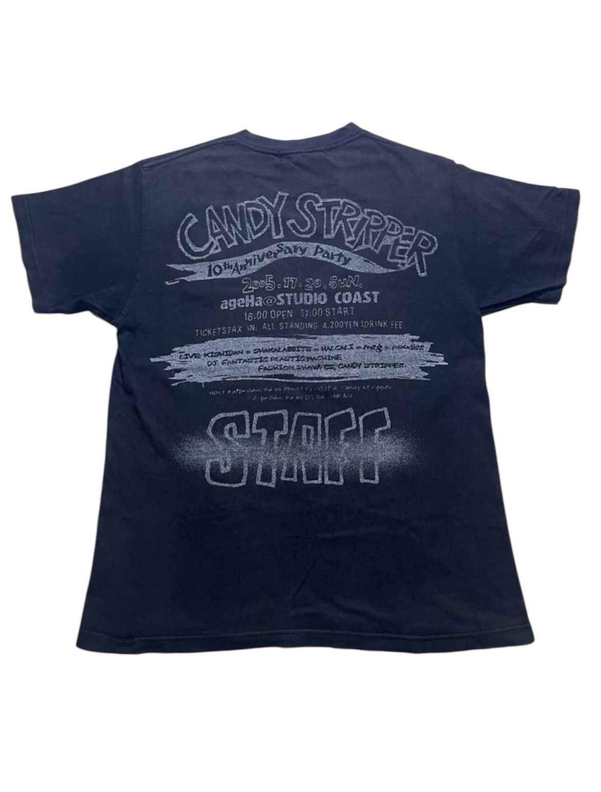 Japanese Brand Vintage 2000’s Candy Stripper Sun Faded Tee Size US M / EU 48-50 / 2 - 3 Thumbnail