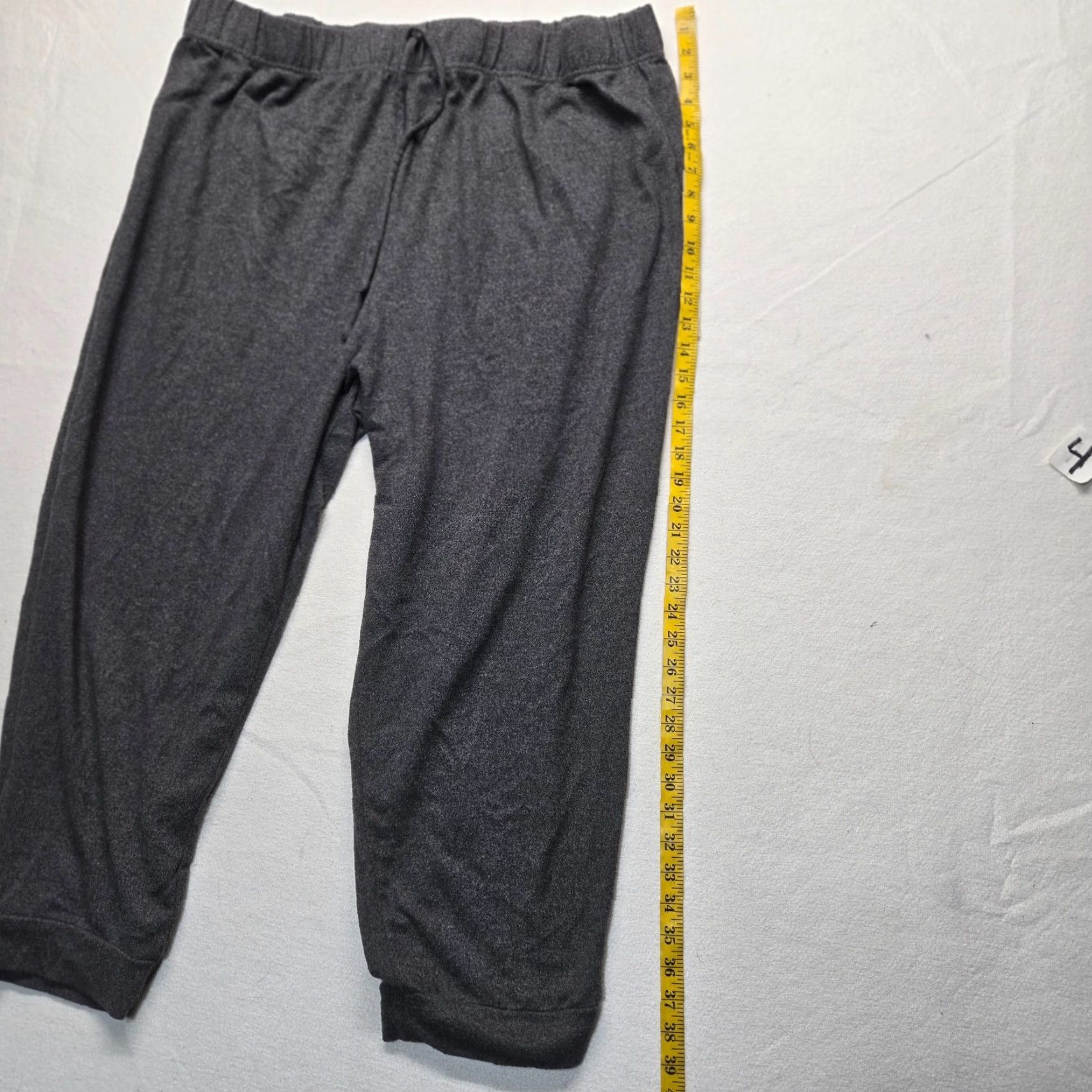 Vintage Time And Tru Pants Women 2X Gray Lounge Fleece Elastic Waist Baggy Harem Comfort Womens Size 40" / US 18 - 7 Thumbnail