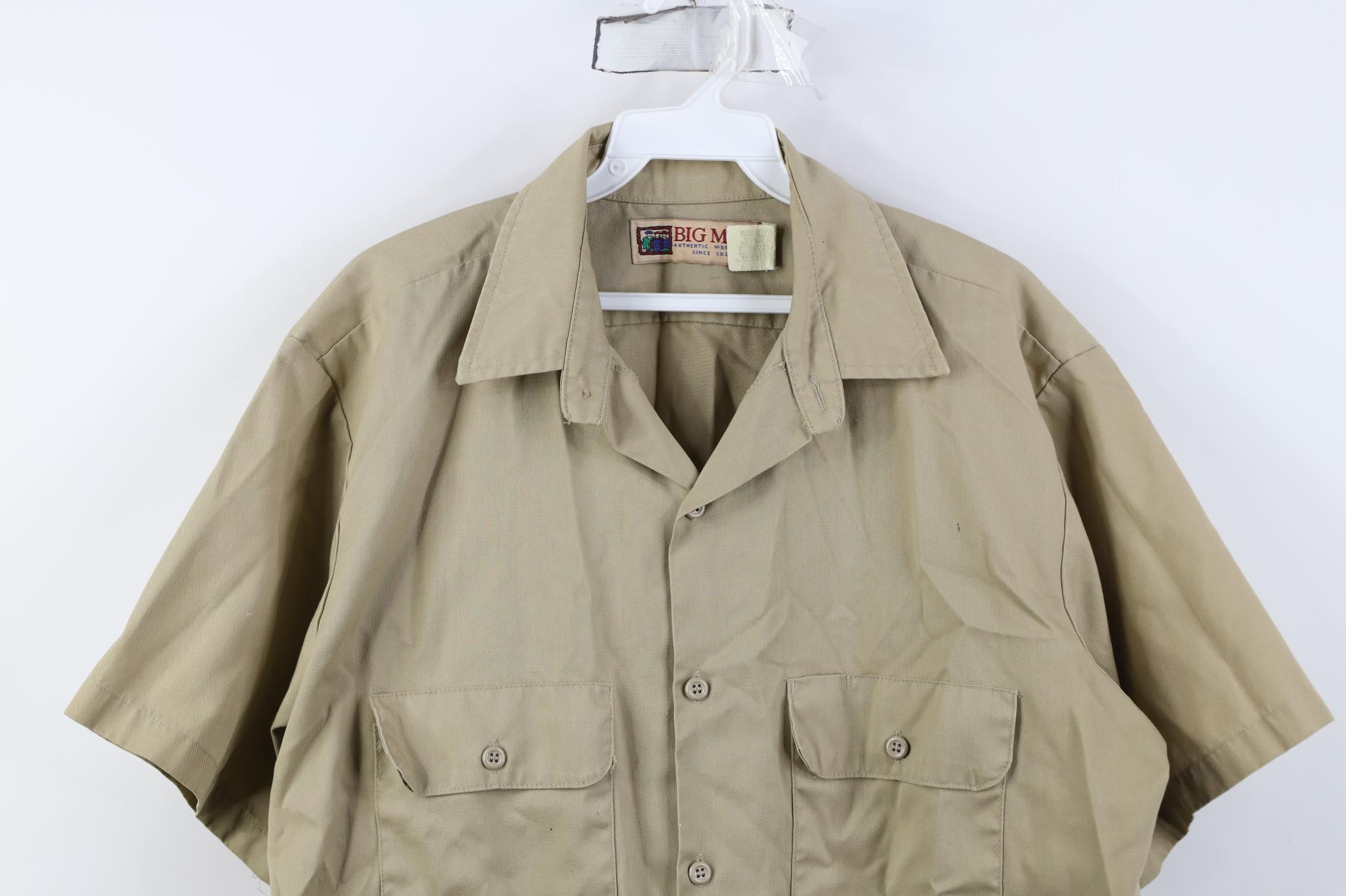 Vintage Vintage 90s Big Mac Workwear Mechanic Short Sleeve Shirt Size US L / EU 52-54 / 3 - 2 Thumbnail