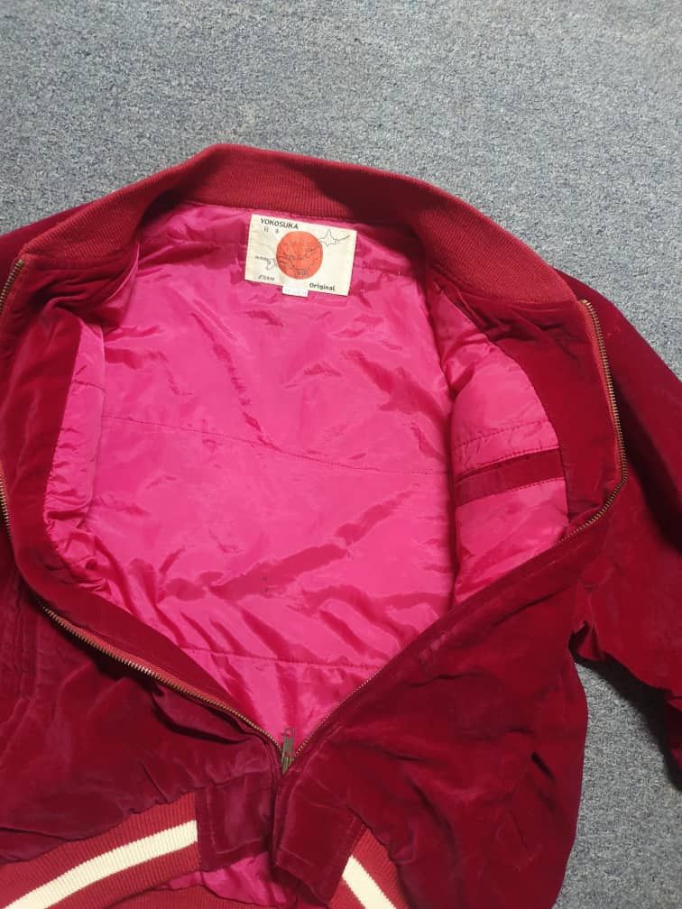 Japanese Brand 💥Vintage Eagle yokosuka acantara sukajan souvenir jacket Size US M / EU 48-50 / 2 - 16 Thumbnail