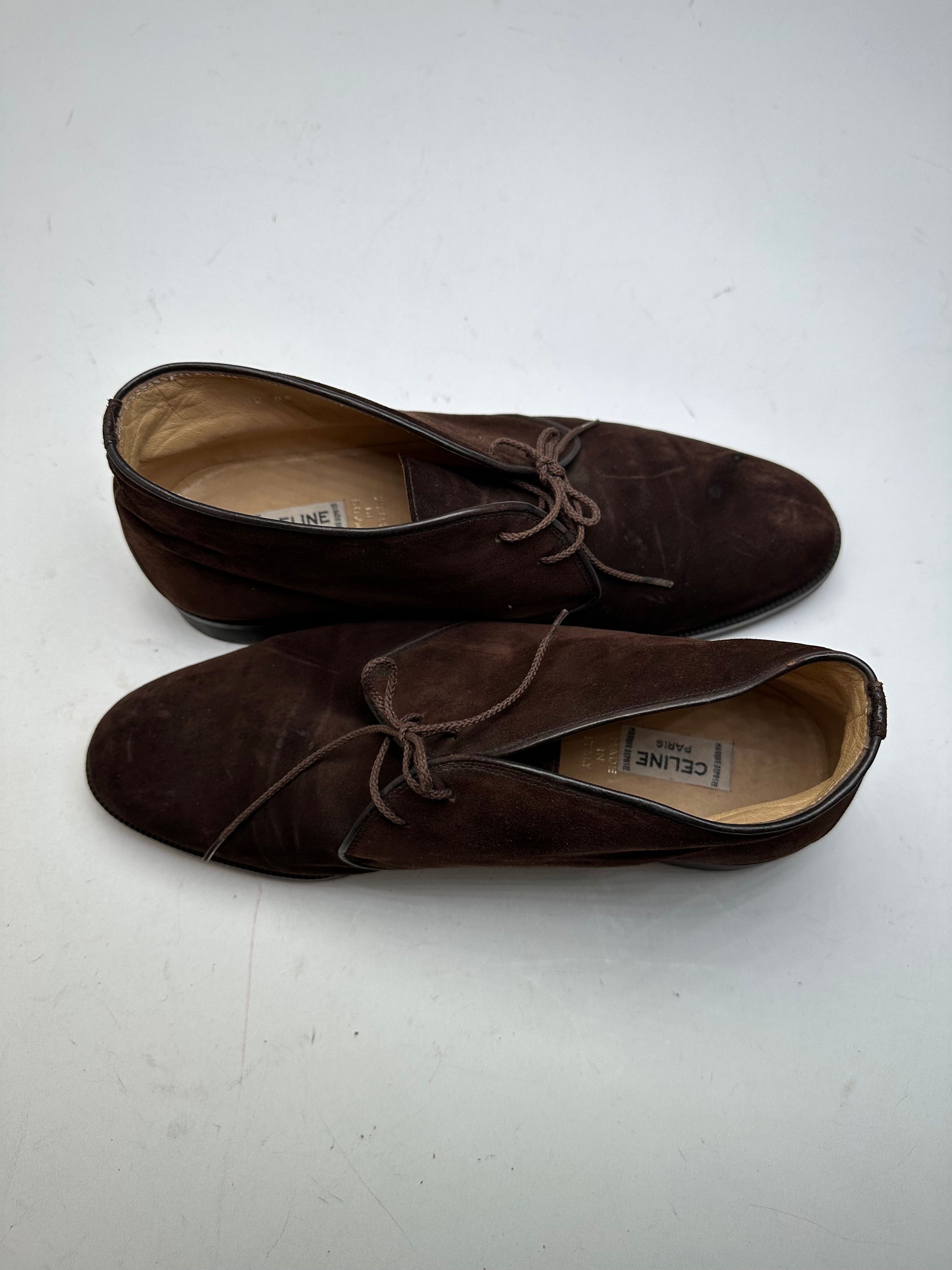 Celine Vintage Chukka Boots Brown Suede EU40,5 Size US 9.5 / IT 39.5 - 1 Thumbnail