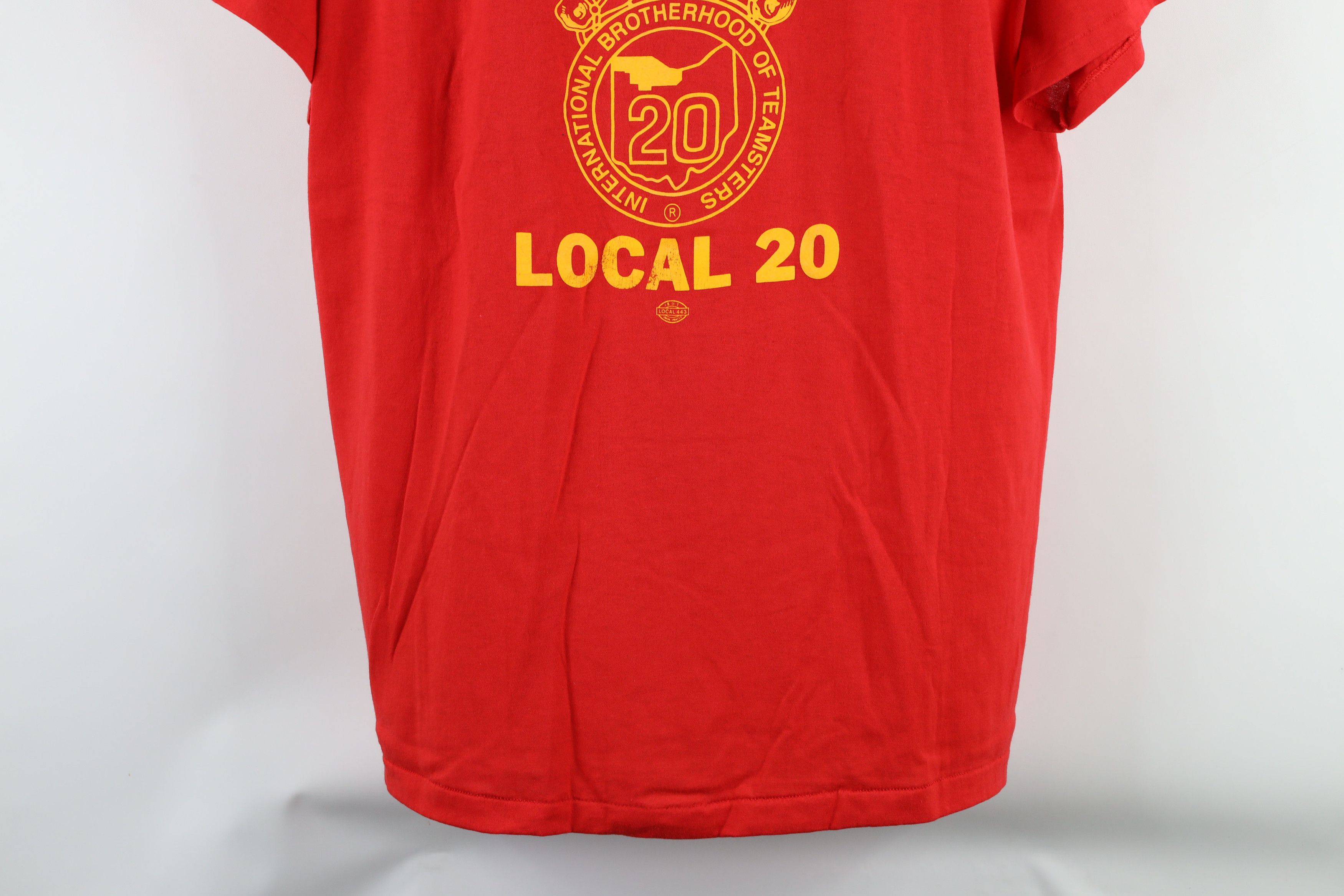 Vintage Vintage 70s Spell Out Local 20 Teamsters Union T-Shirt USA Size US XXL / EU 58 / 5 - 3 Thumbnail