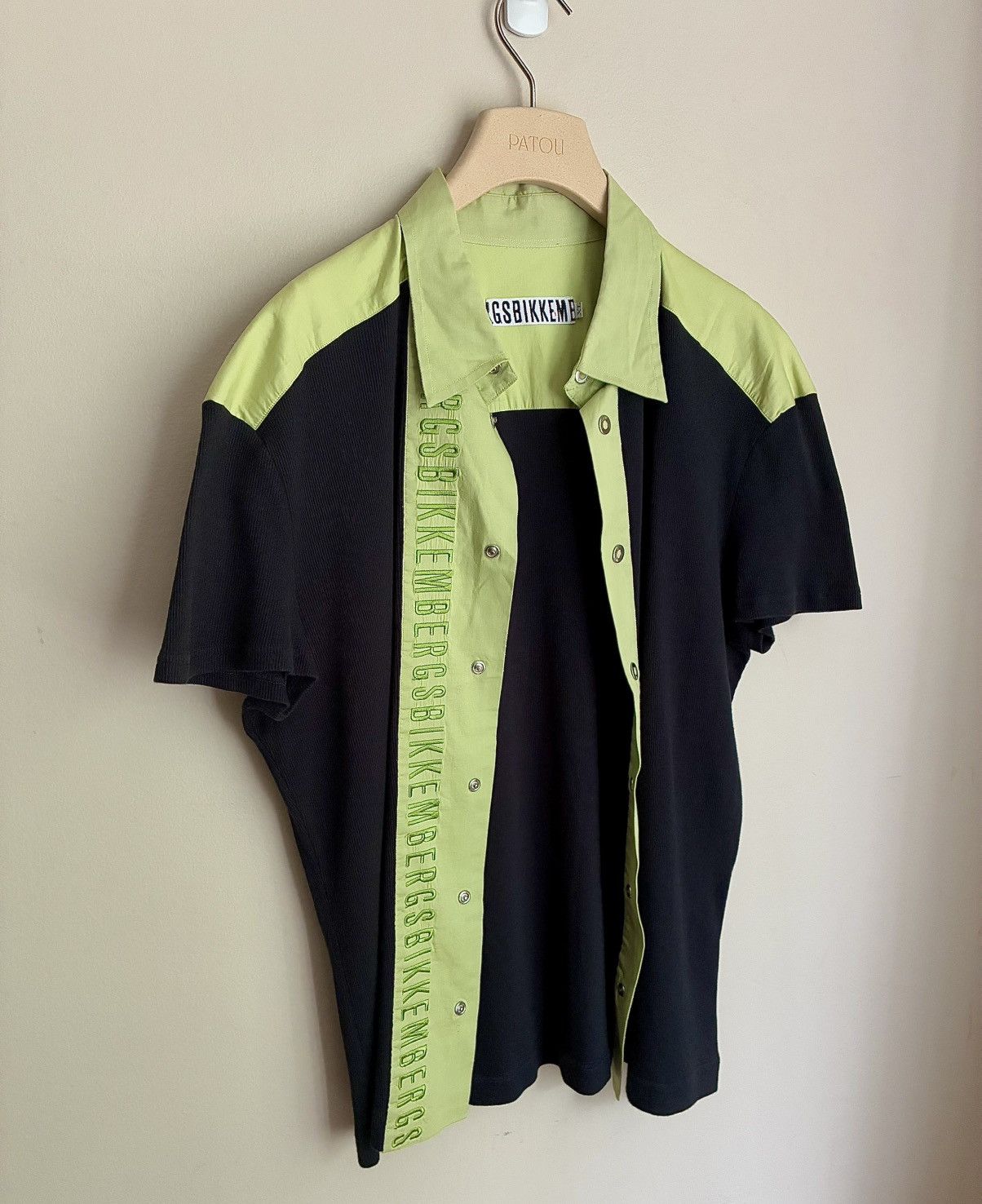 Dirk Bikkembergs Dirk Bikkembergs Vintage Snap Button Logo Bowling Shirt Size US M / EU 48-50 / 2 - 3 Thumbnail