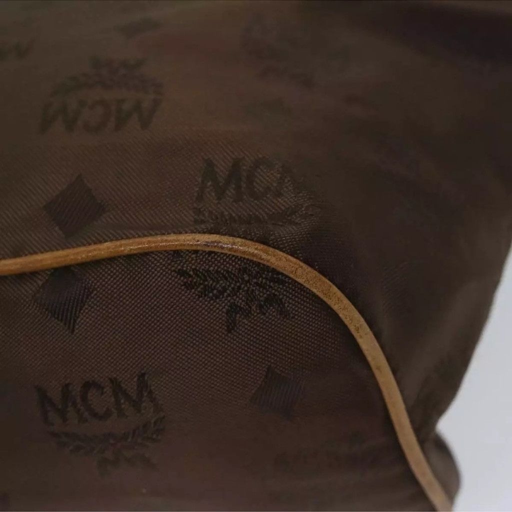 MCM MCM Brown and Tan Satchel with Gold Hardware Size ONE SIZE - 11 Thumbnail