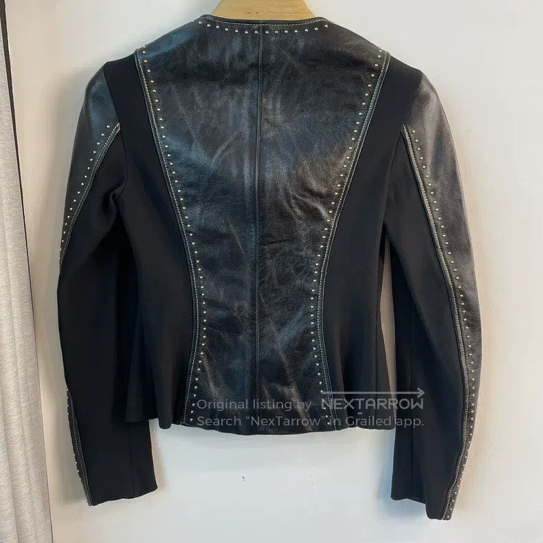Versace Versace Black willow spike leather jacket Size US S / EU 44-46 / 1 - 6 Thumbnail