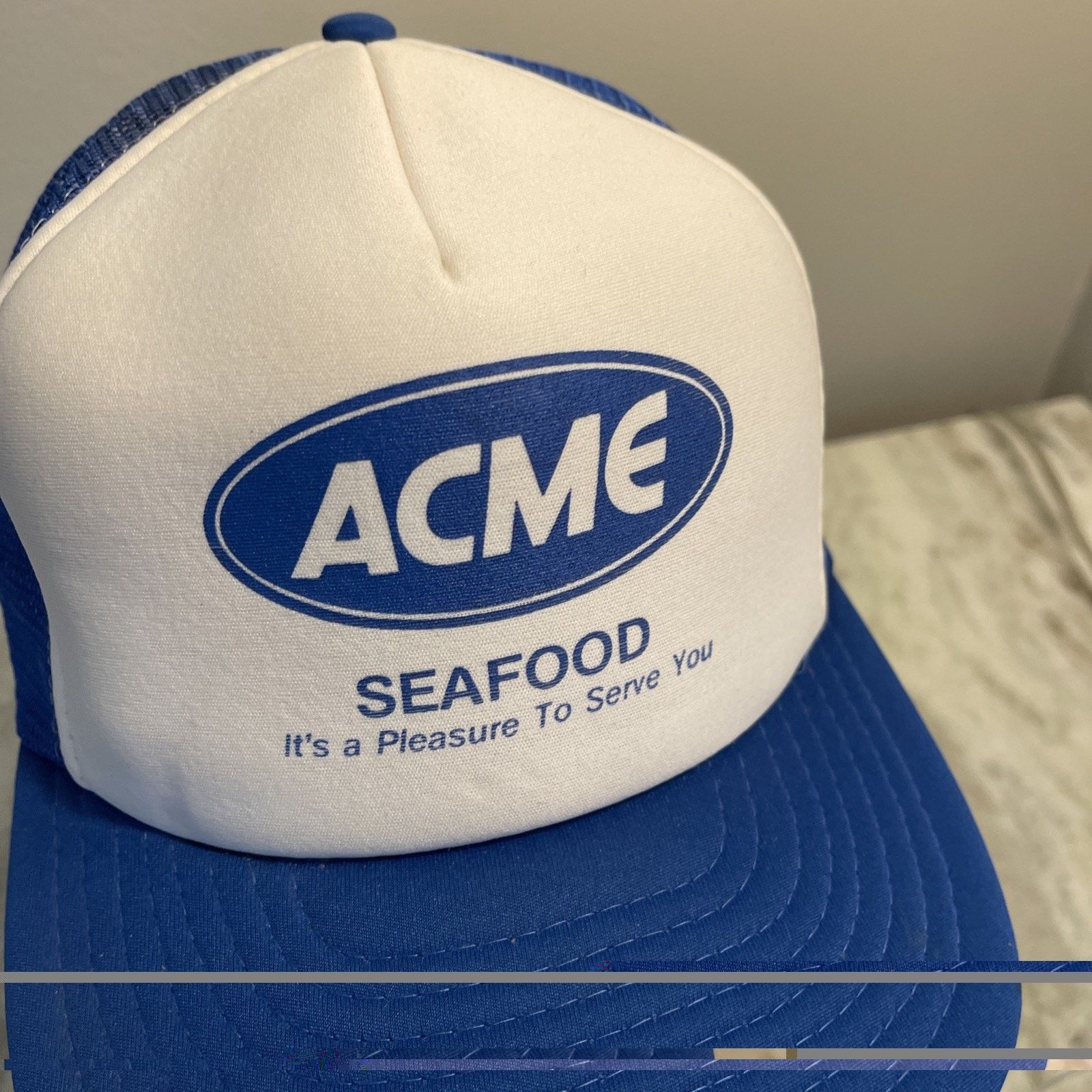 Vintage Vintage 1980’s Trucker Hat Snapback ACME Food Seafood Rare 3 Size ONE SIZE - 2 Thumbnail