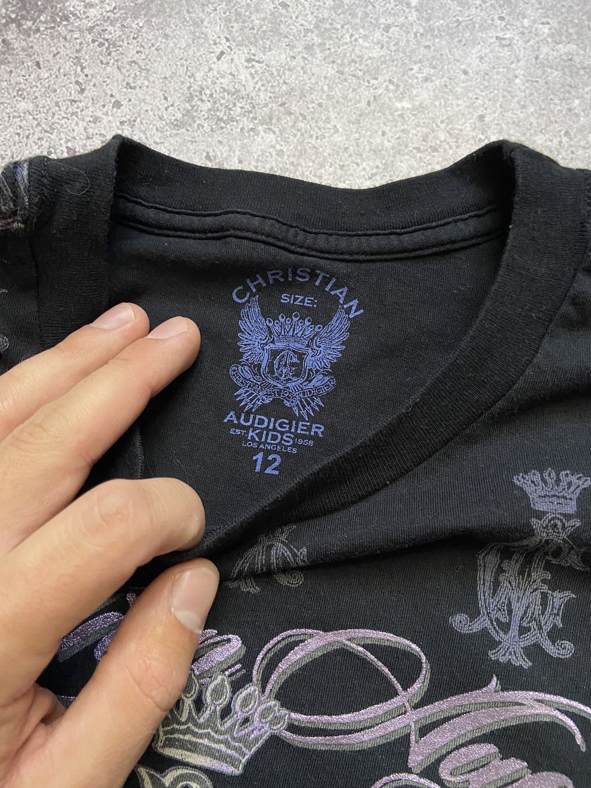 Christian Audigier × Ed Hardy × Vintage CHRISTIAN AUDIGIER ED HARDY STYLE TEE Size US XS / EU 42 / 0 - 2 Thumbnail